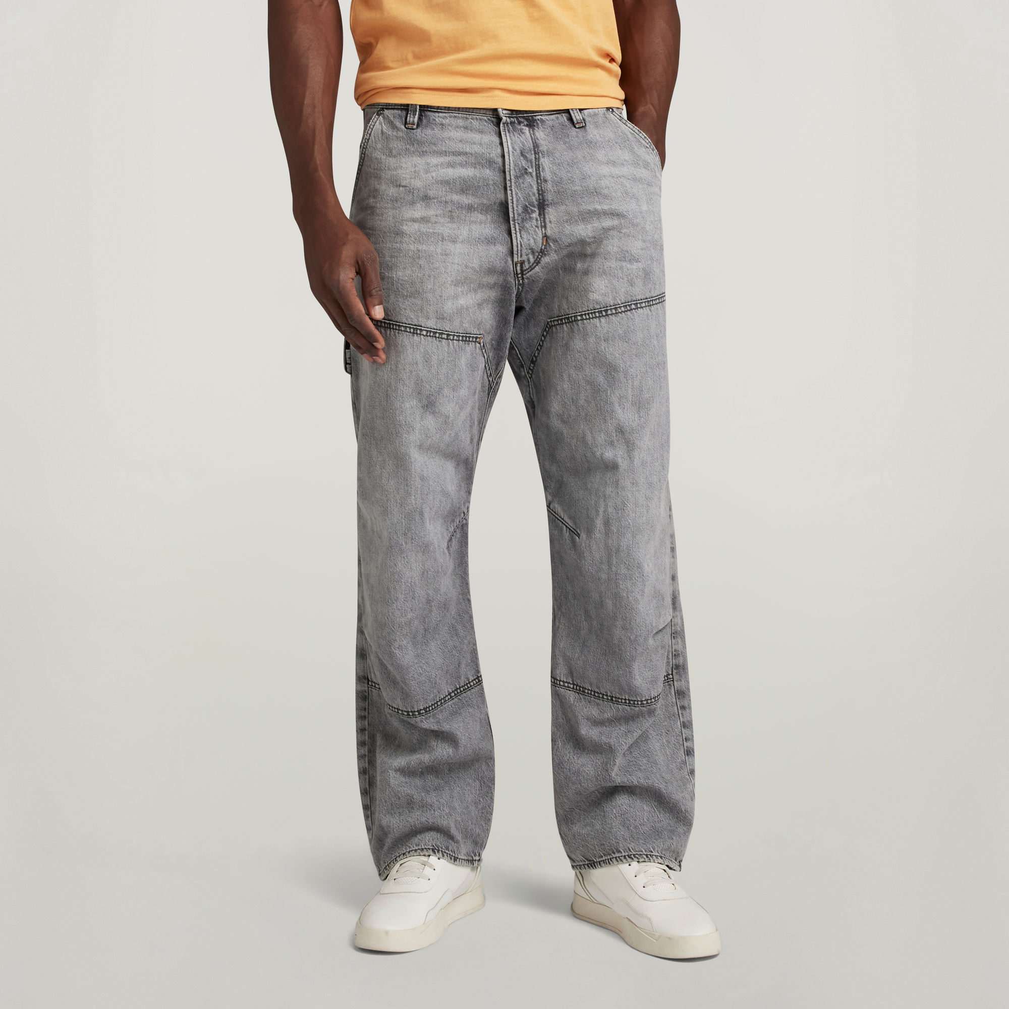 Carpenter 3D Loose Jeans - Grau - Herren