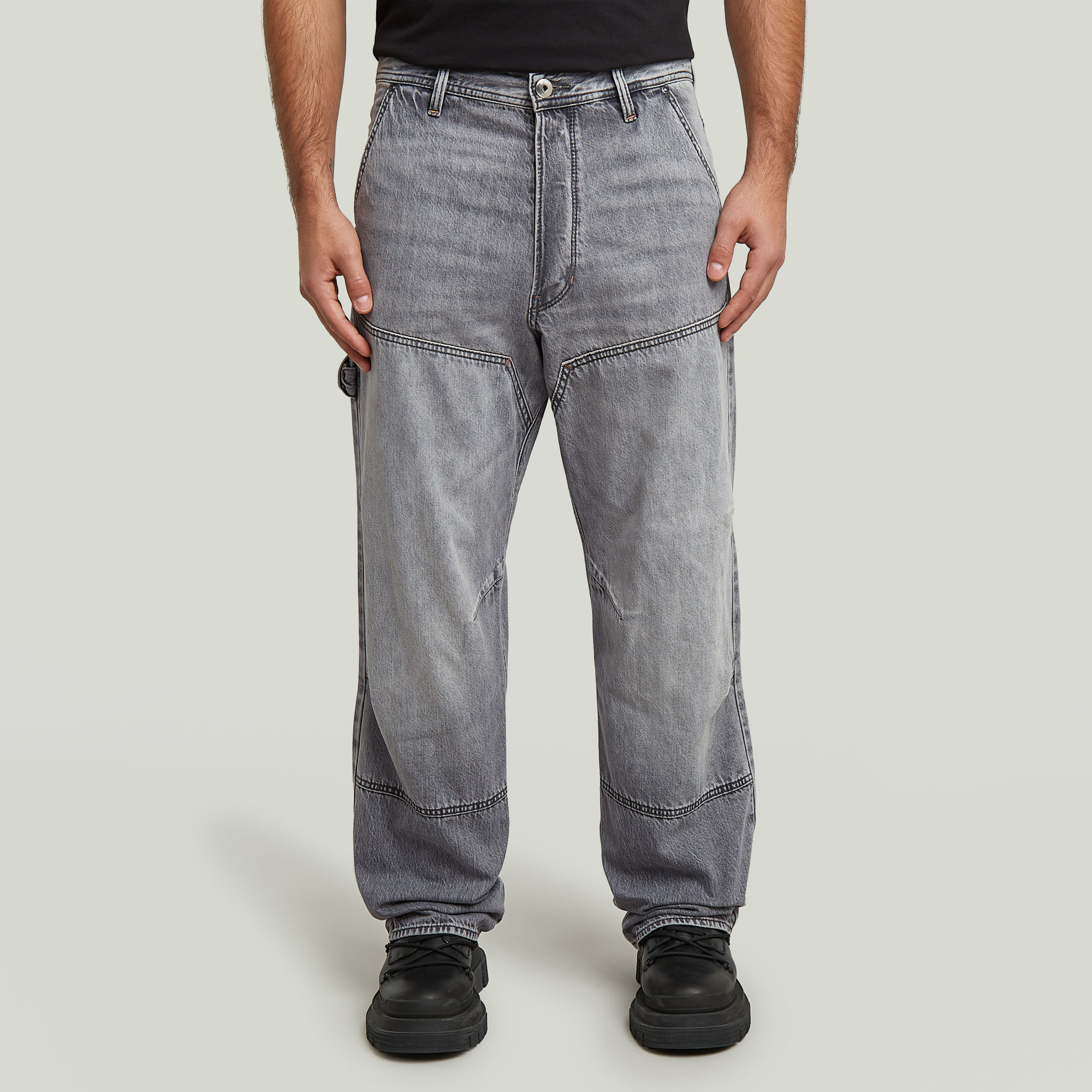 G-Star RAW Carpenter 3D Loose Jeans Grijs Heren