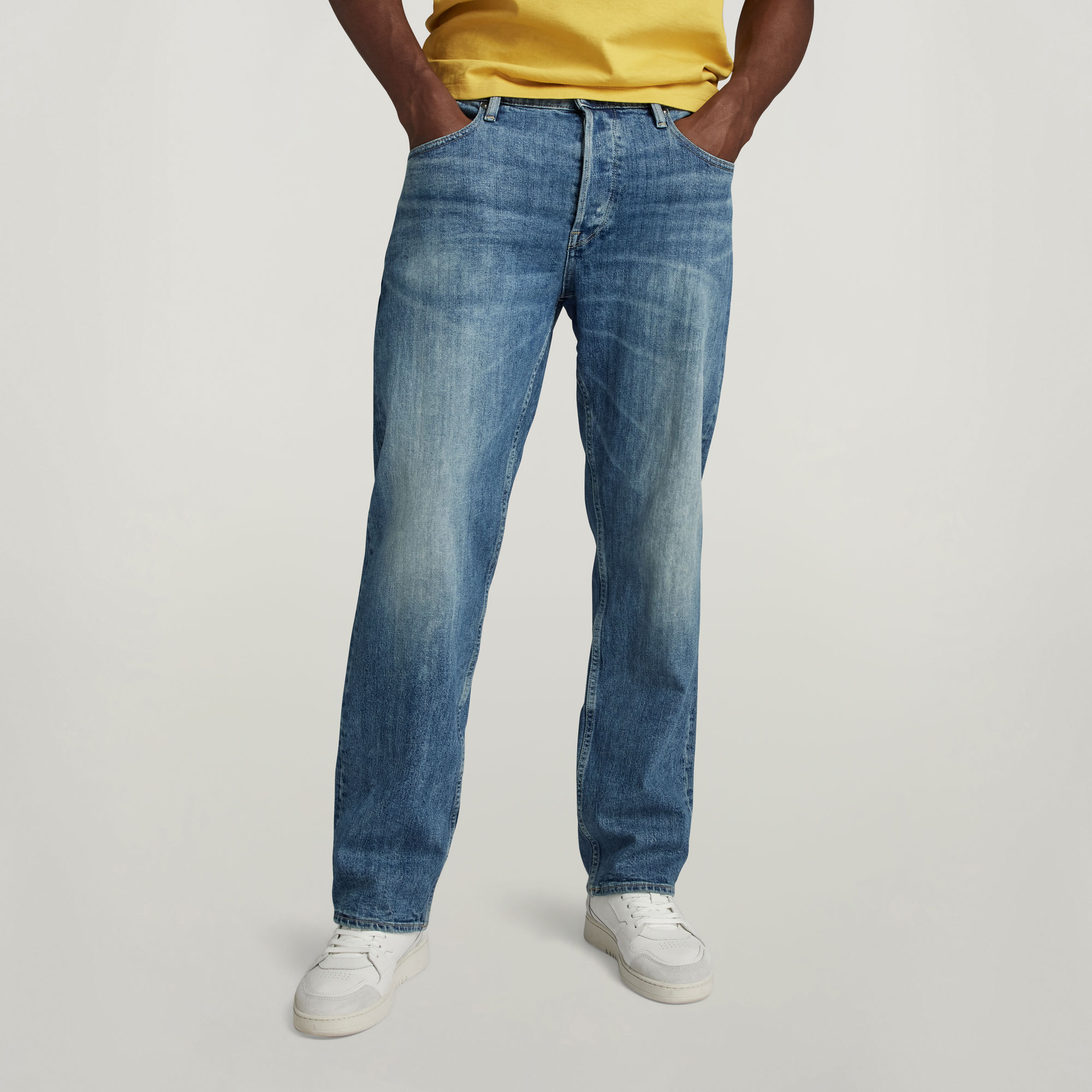 

Dakota Regular Straight Jeans - Midden blauw - Heren