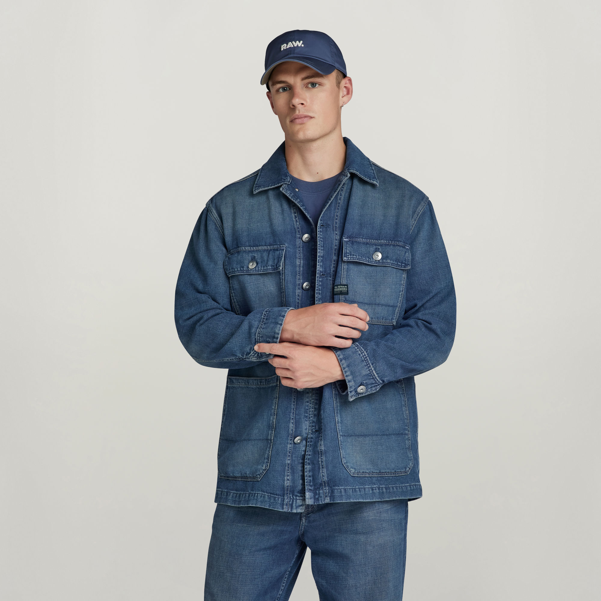 Chore Jacke - Mittelblau - Herren