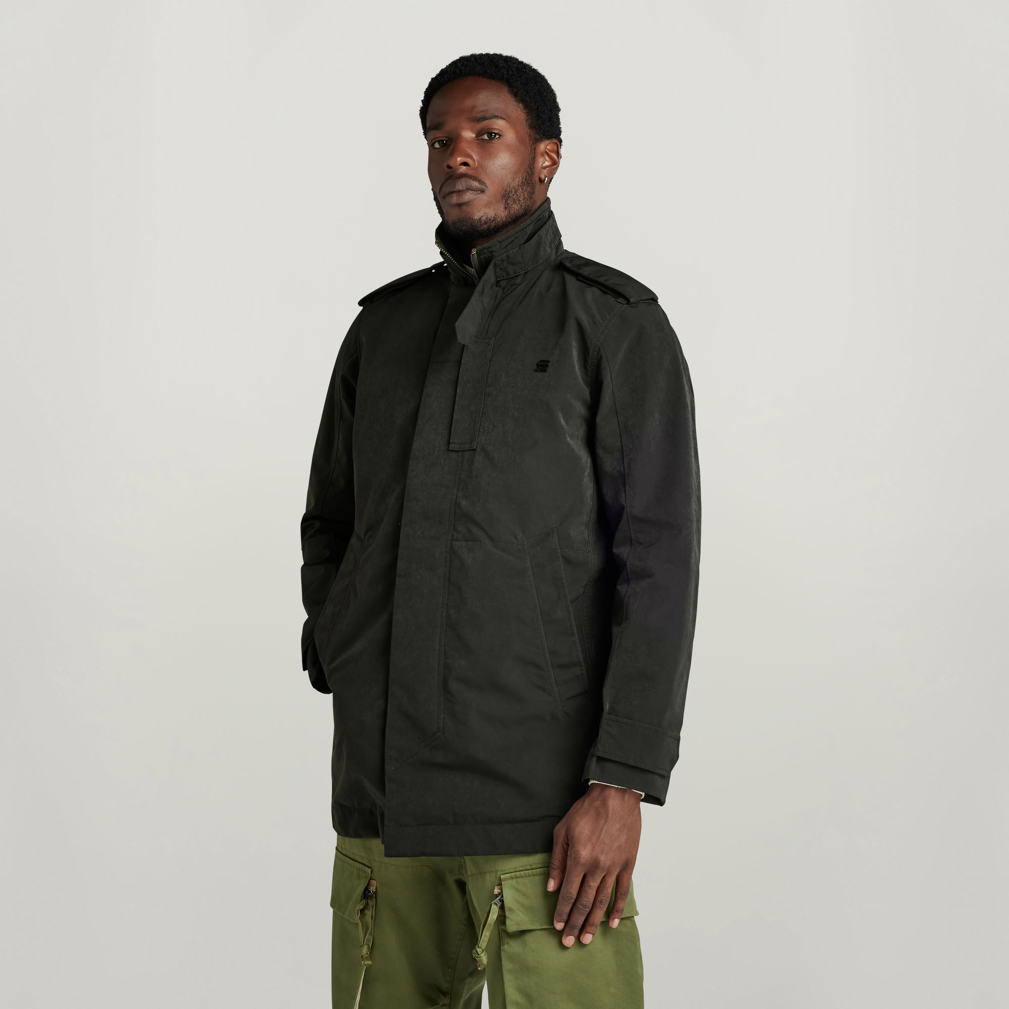 

Garber 3 In 1 Transeasonal Trench - dk black/dk shamrock - Men