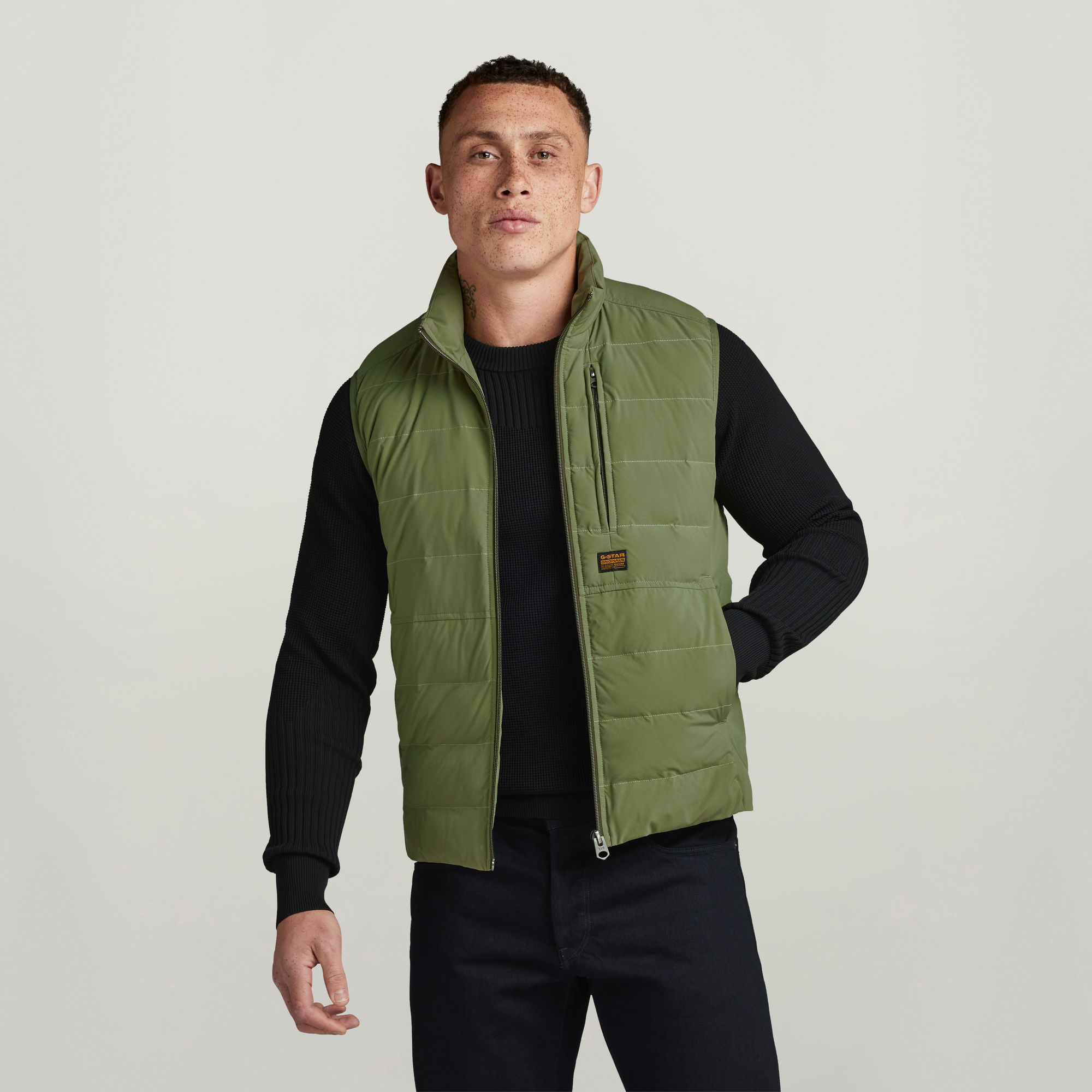 G-Star RAW Foundation Liner Bodywarmer Groen Heren