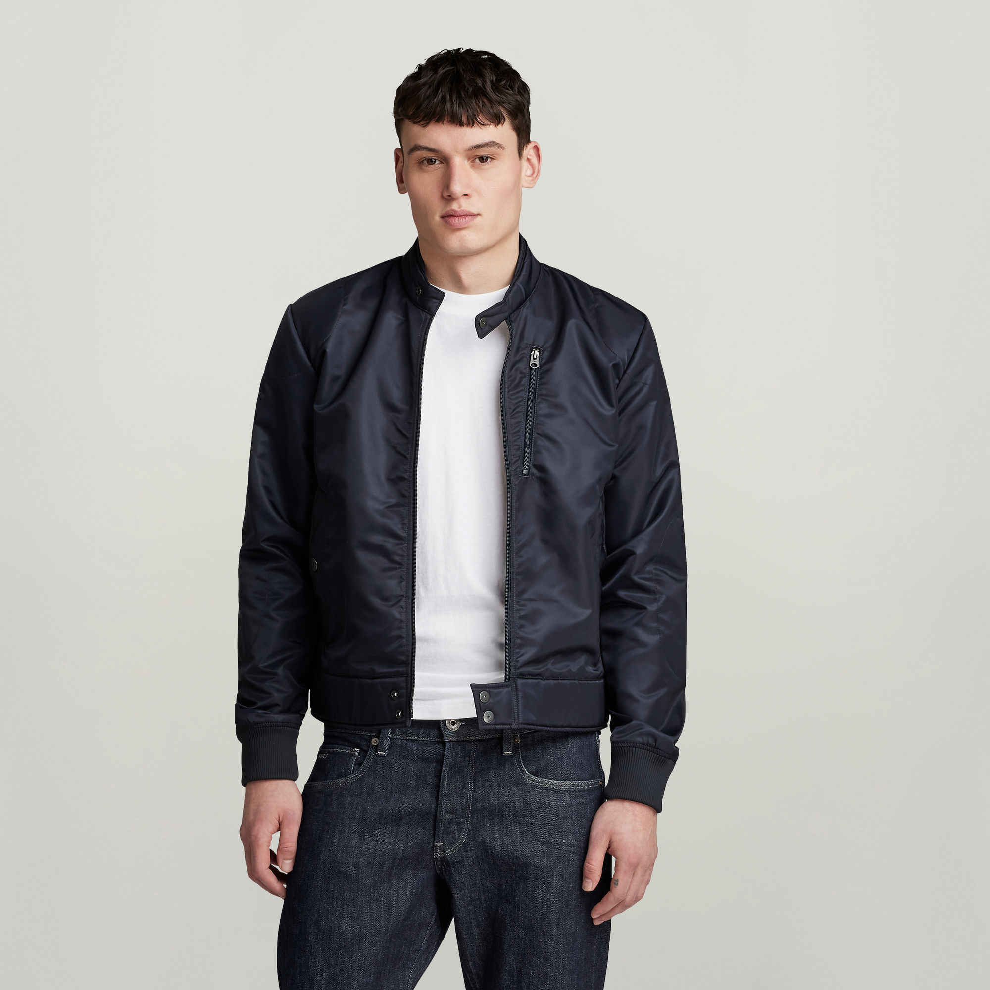 G-Star RAW Biker Jack Donkerblauw Heren