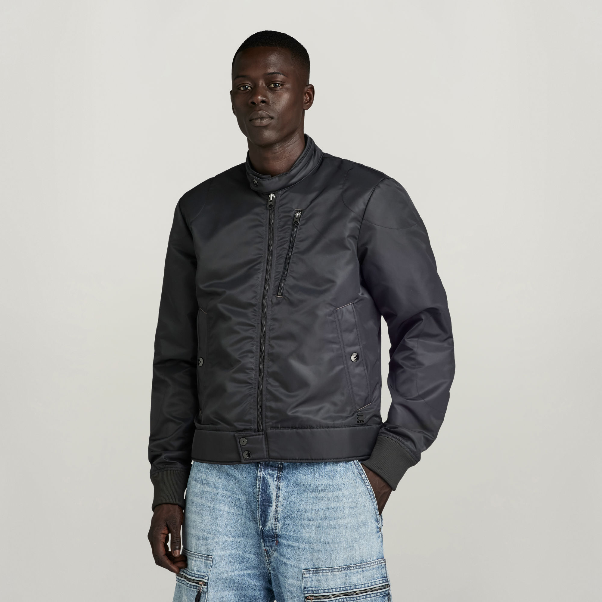 G-Star Raw Jack met opstaande kraag model 'Biker'