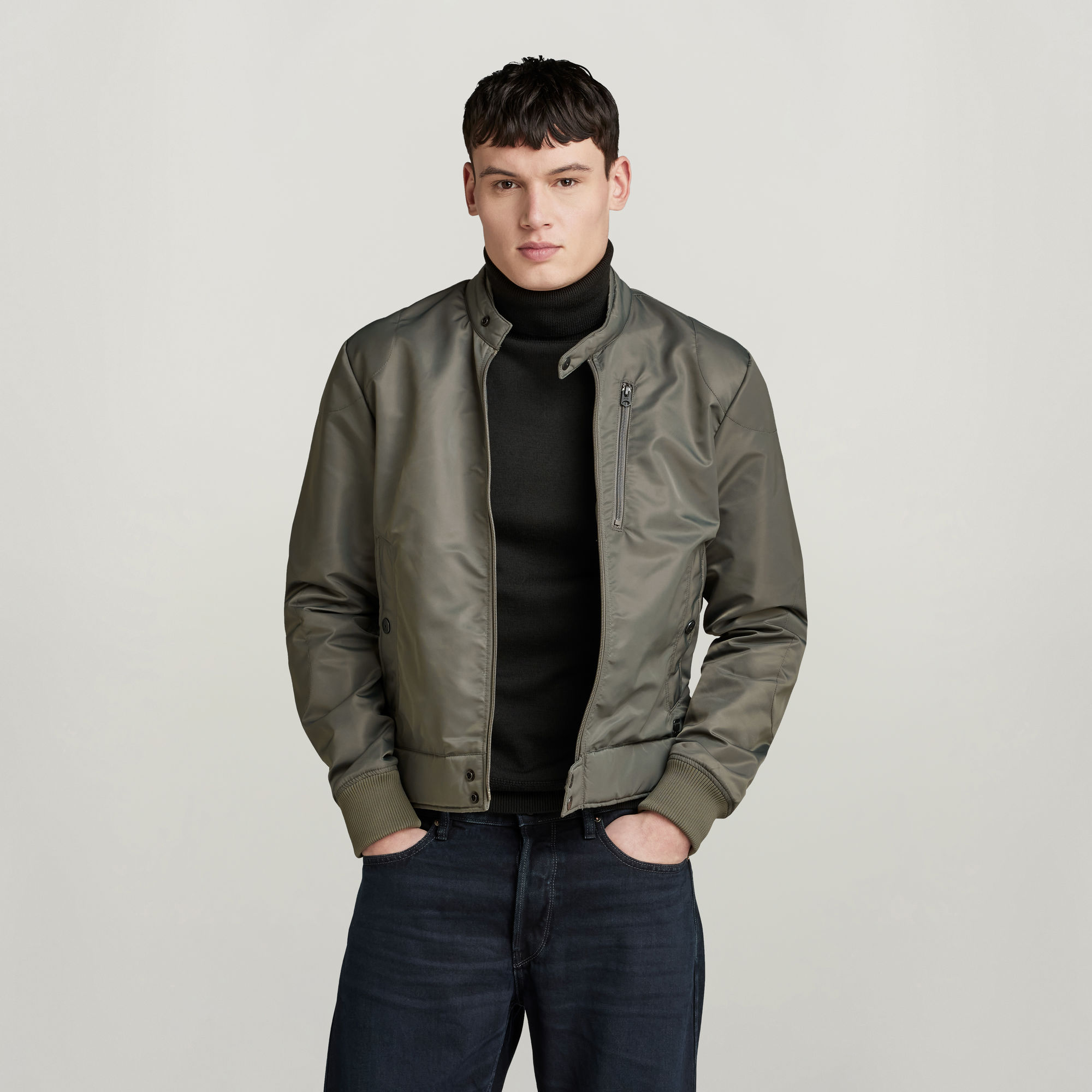 

Biker Jacket - Grey - Men