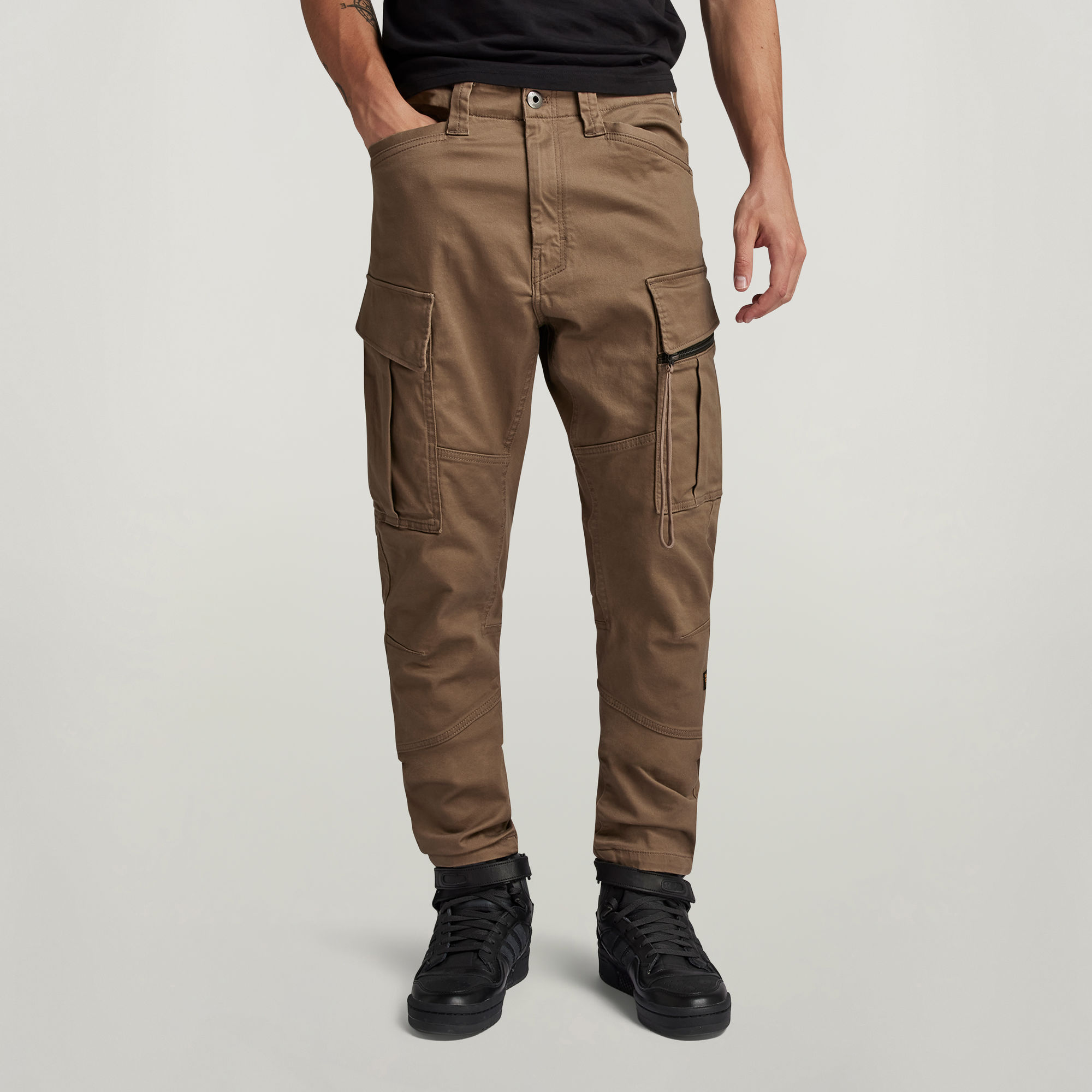 G-Star RAW Zip Pocket 3D Skinny Cargo Broek 2.0 Bruin Heren