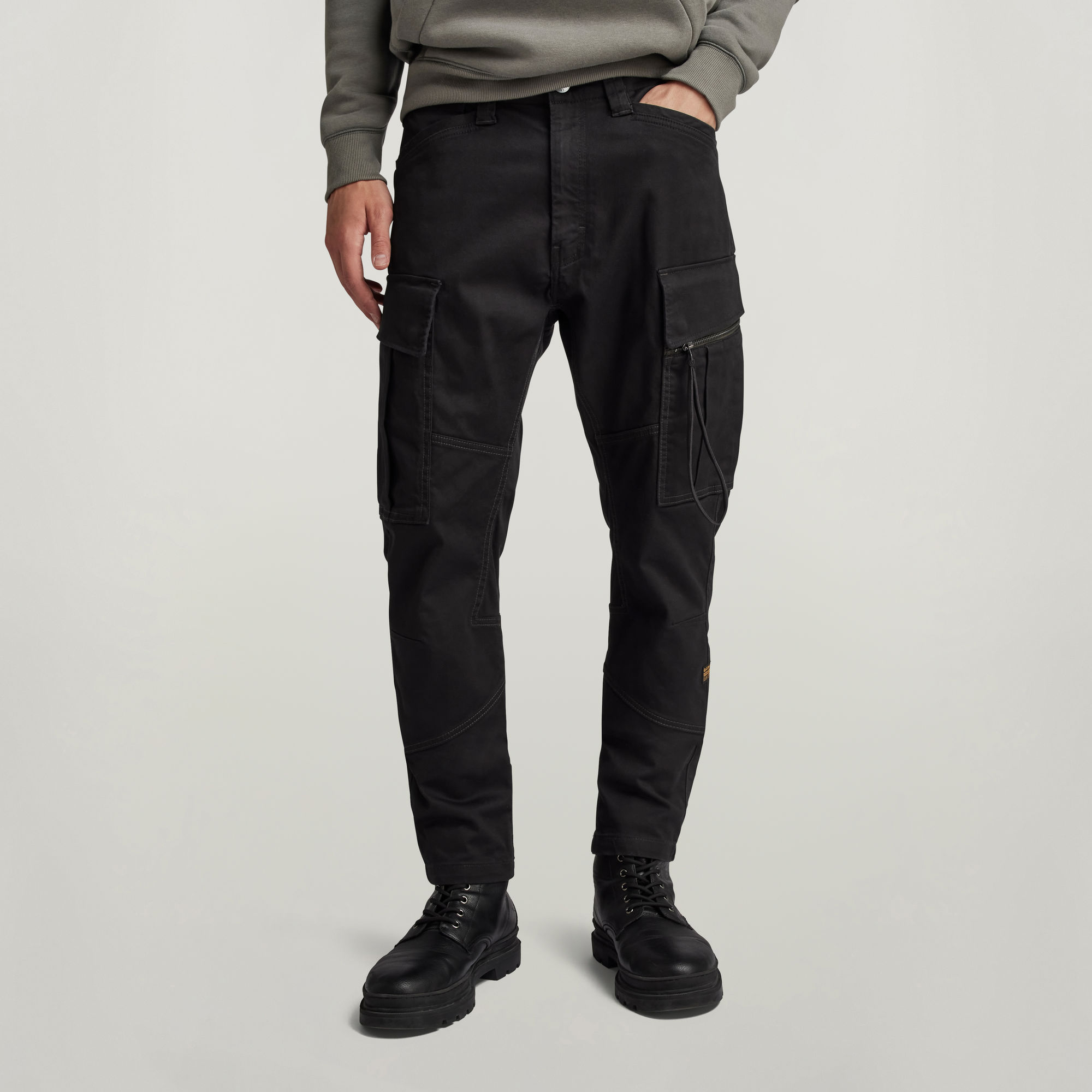 

Zip Pocket 3D Skinny Cargo Pants 2.0 - Black - Men