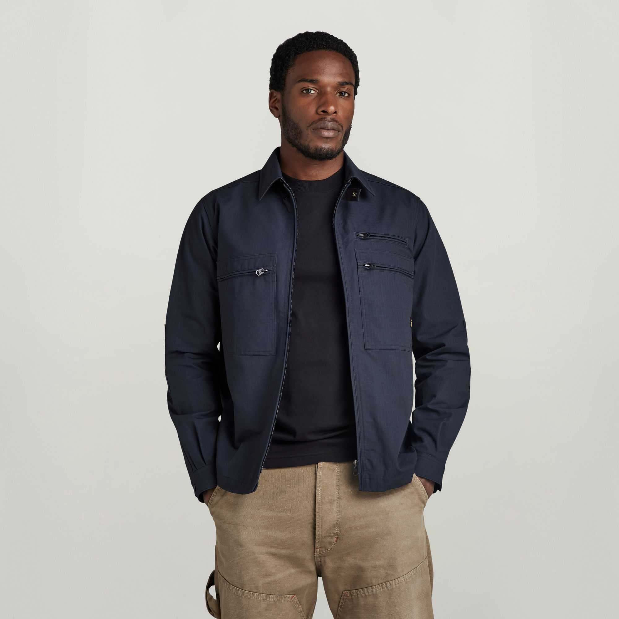 G-Star RAW Waka Overshirt Donkerblauw Heren