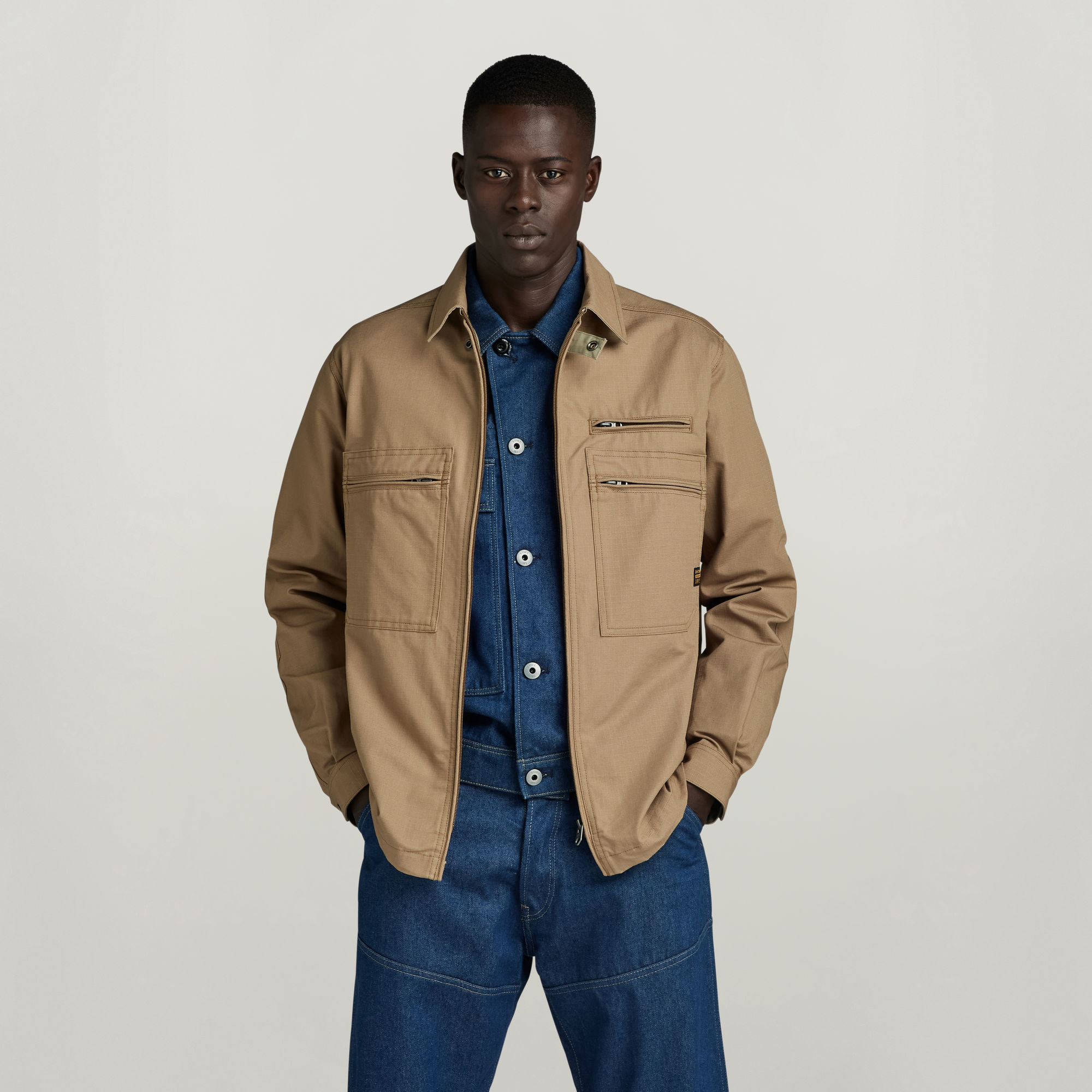 G-Star RAW Waka Overshirt Bruin Heren