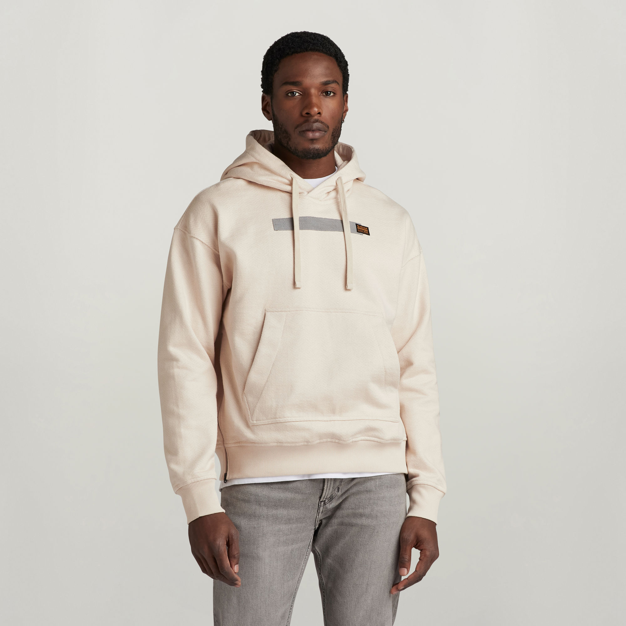 Flight Deck Loose Hooded Sweatshirt - Weiß - Herren