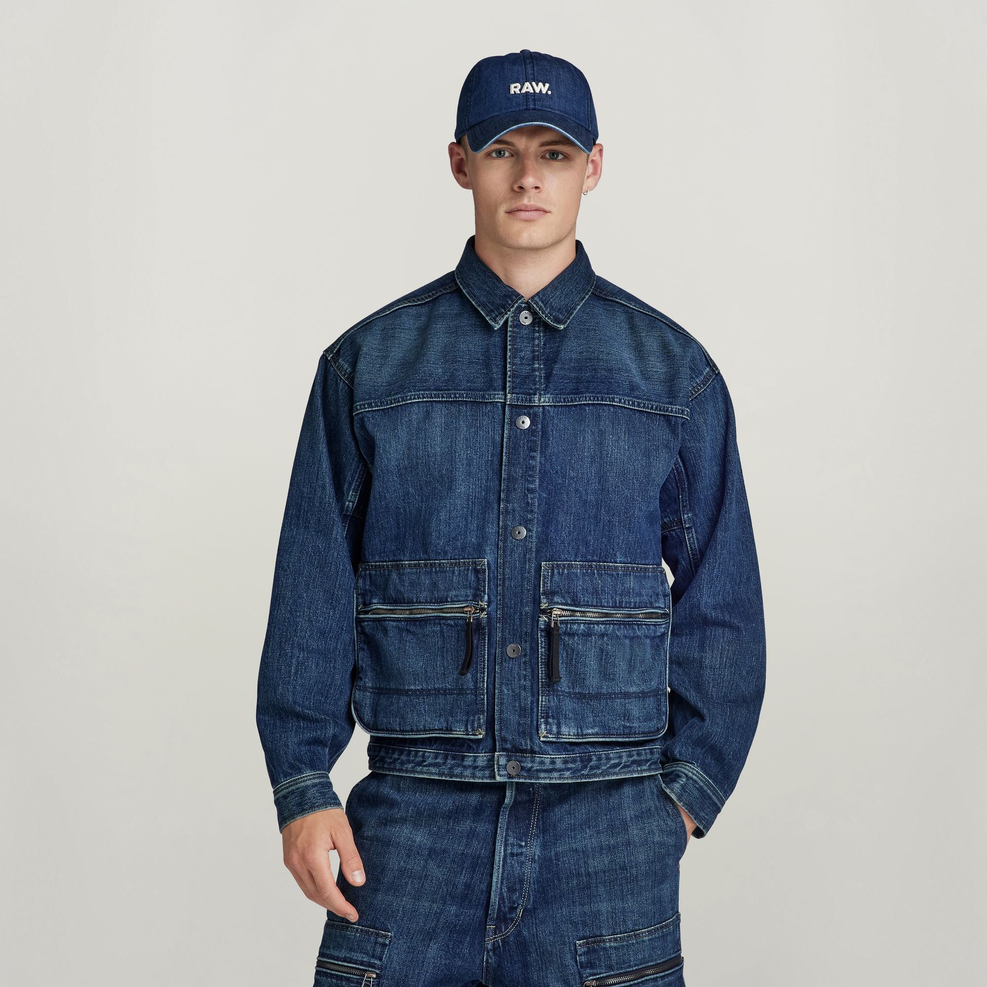 G-Star RAW Utility Coach Jack Donkerblauw Heren