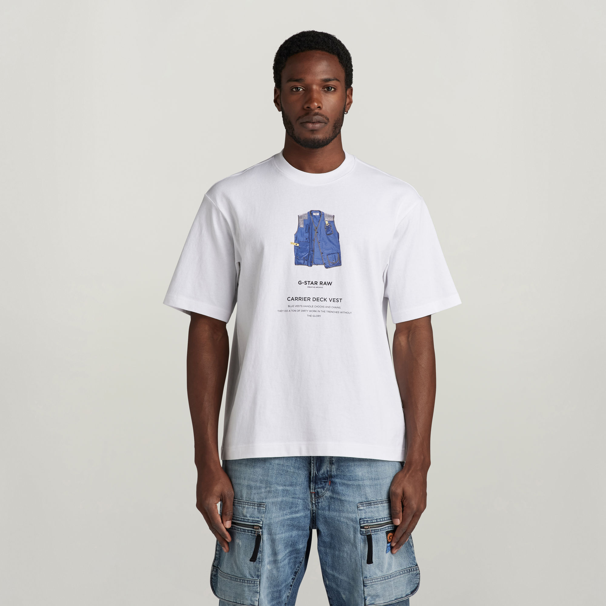 Archive Print Boxy T-Shirt - Andere - Herren