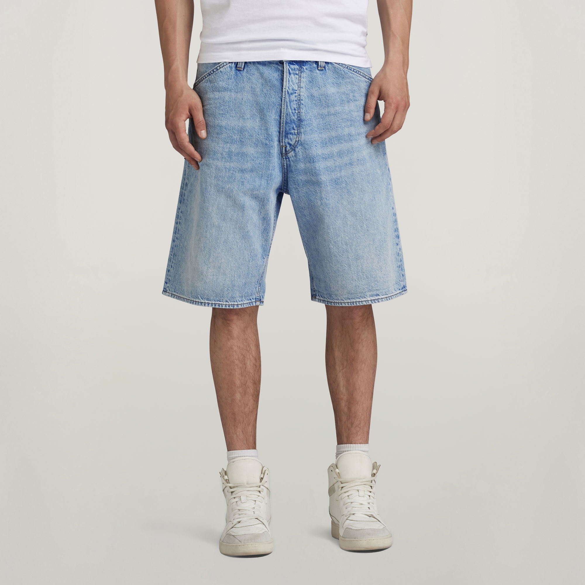 Denim Loose Shorts - Hellblau - Herren