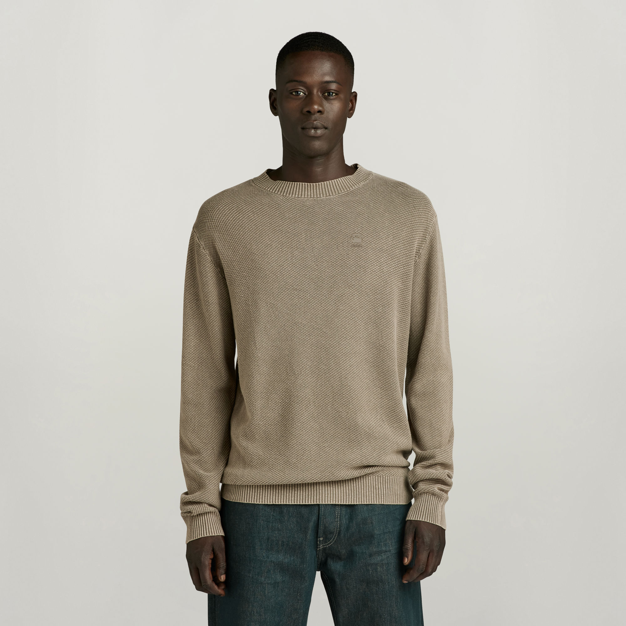 

Moss Knitted Sweater - Green - Men