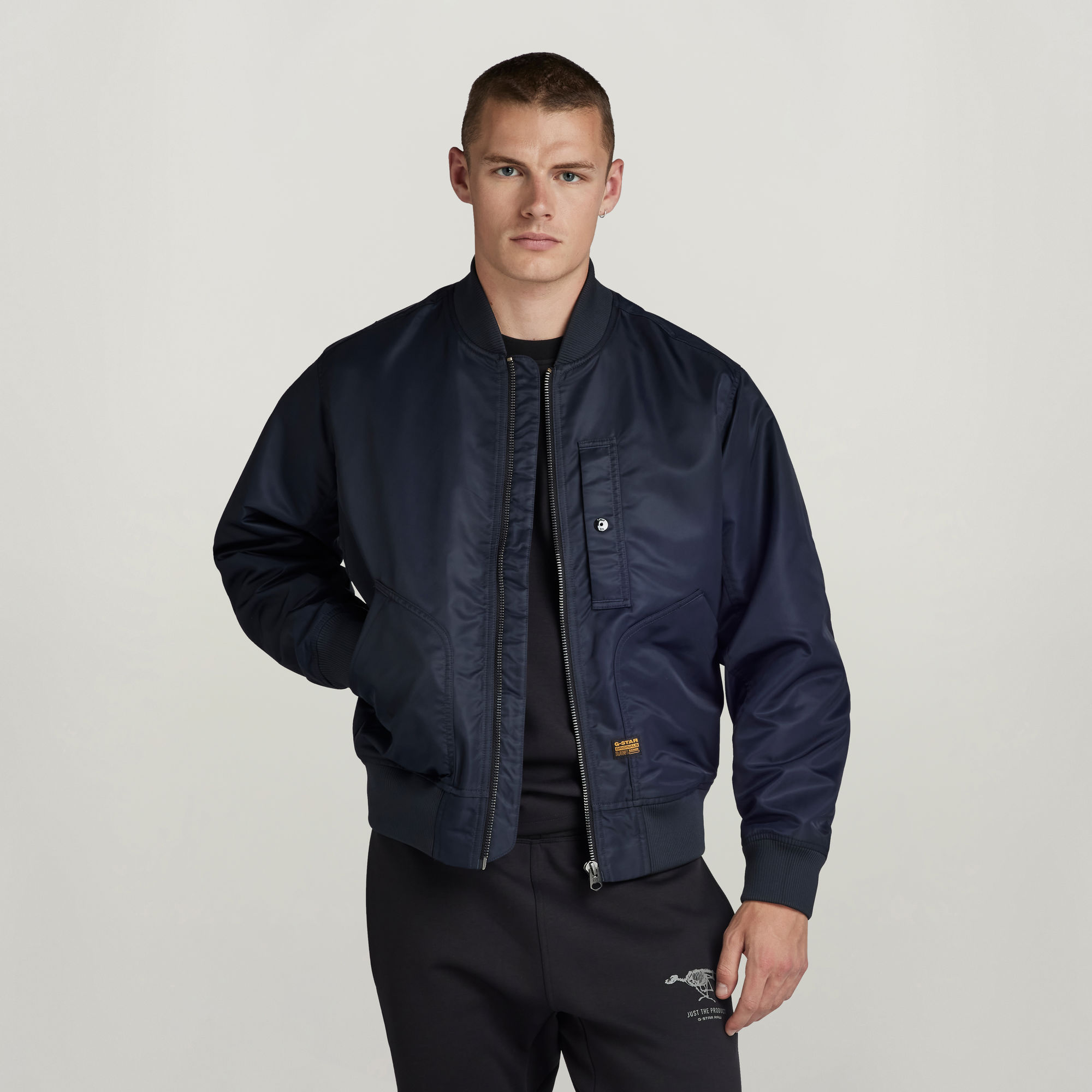 Deck Bomber Jacke - Dunkelblau - Herren