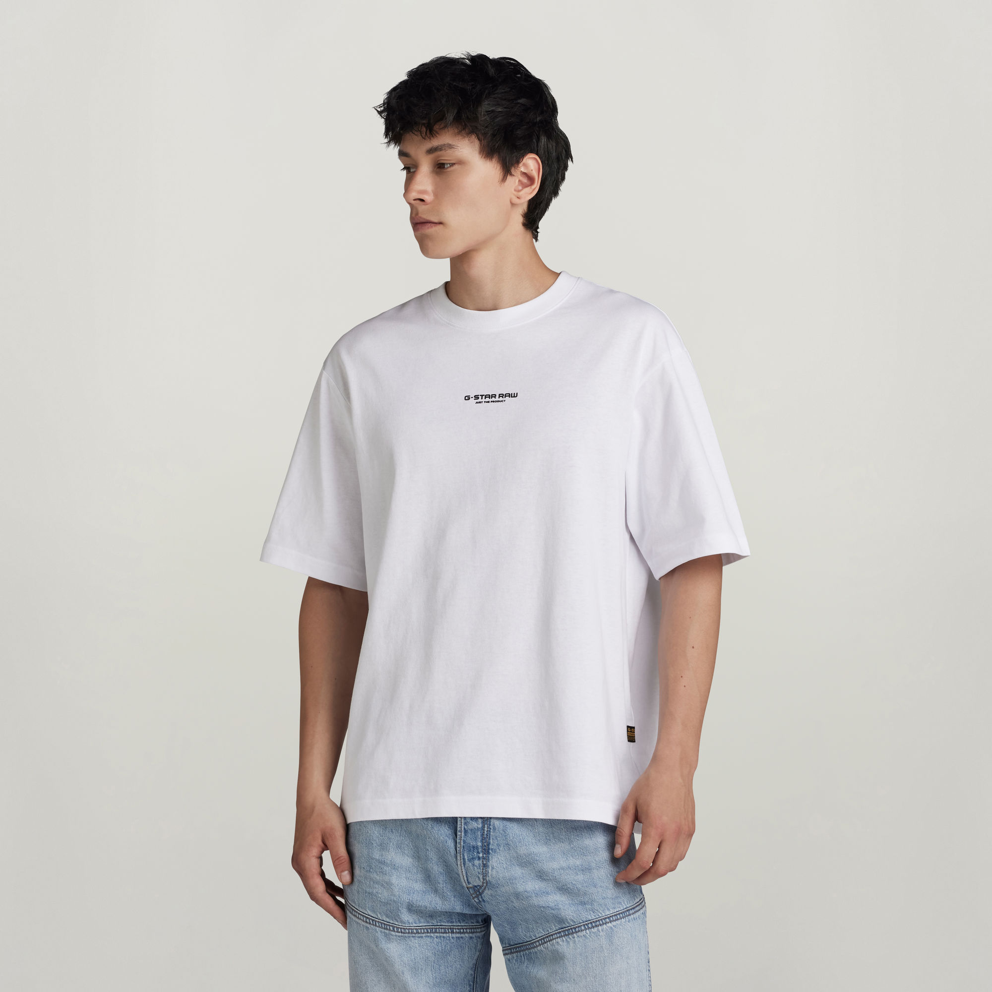 

Center Chest Boxy T-Shirt - White - Men