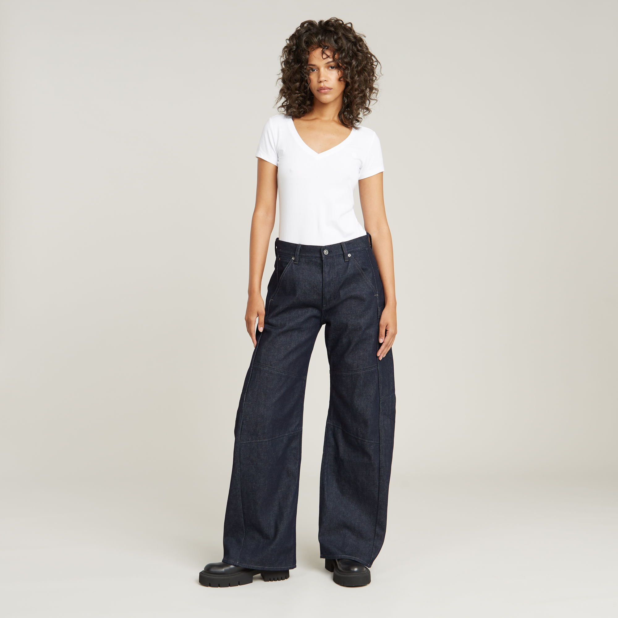 G-Star RAW Bowey 3D Extreme Carpenter Loose Jeans Donkerblauw Dames