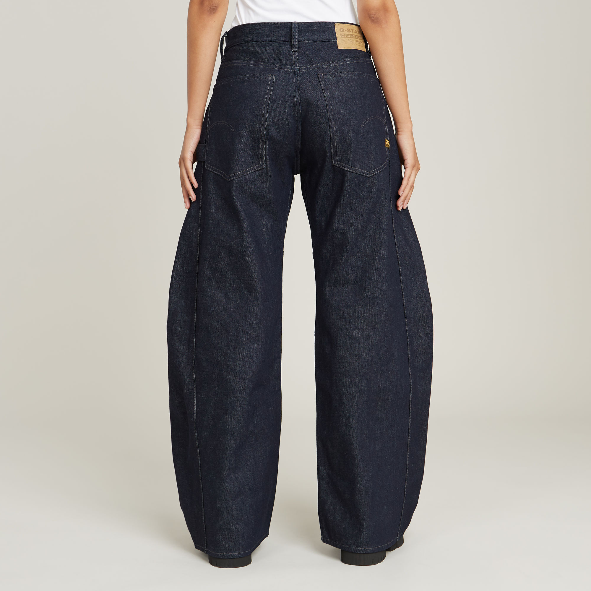 G-Star RAW Bowey 3D Extreme Carpenter Loose Jeans Donkerblauw Dames