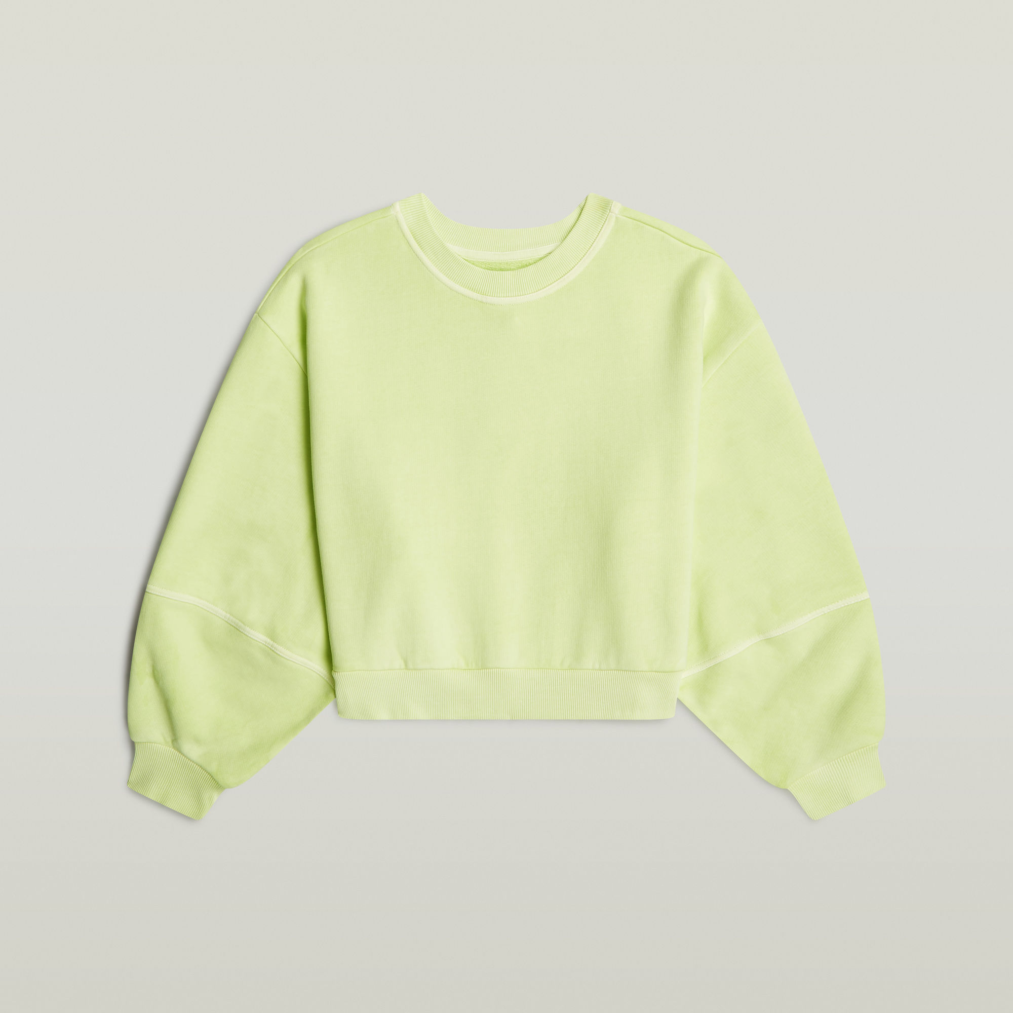 Thumbnail - Overdyed Oversized Sweatshirt - Grün - Damen