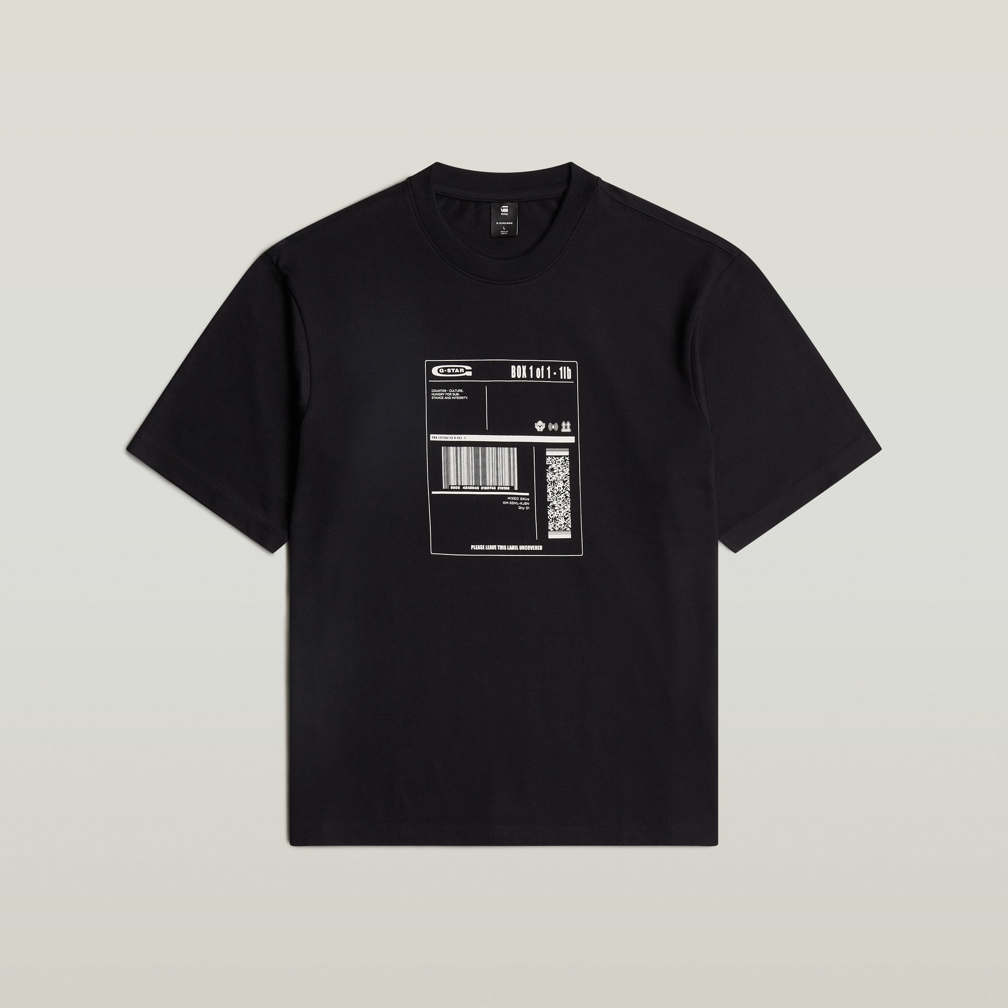G-Star RAW Shipping Graphic Boxy T-shirt Zwart Heren