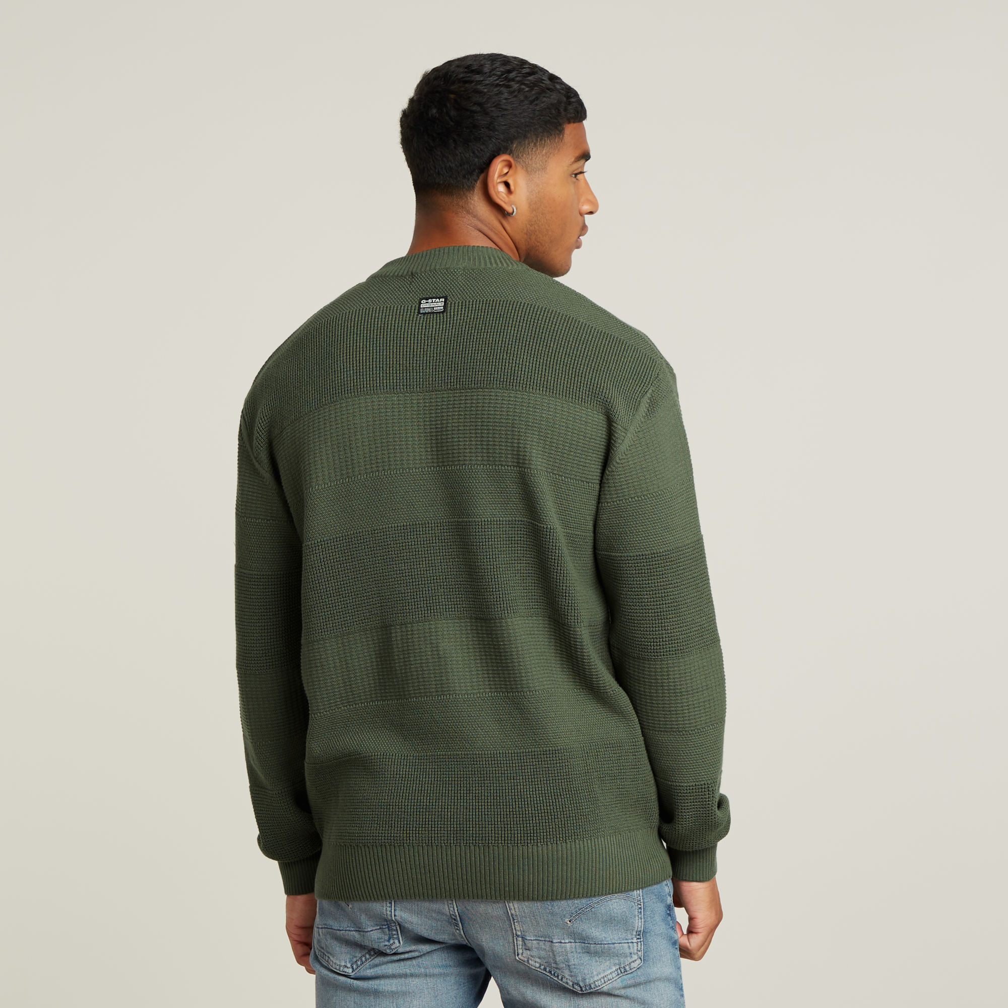 G-Star RAW Structure Gebreide Trui Groen Heren