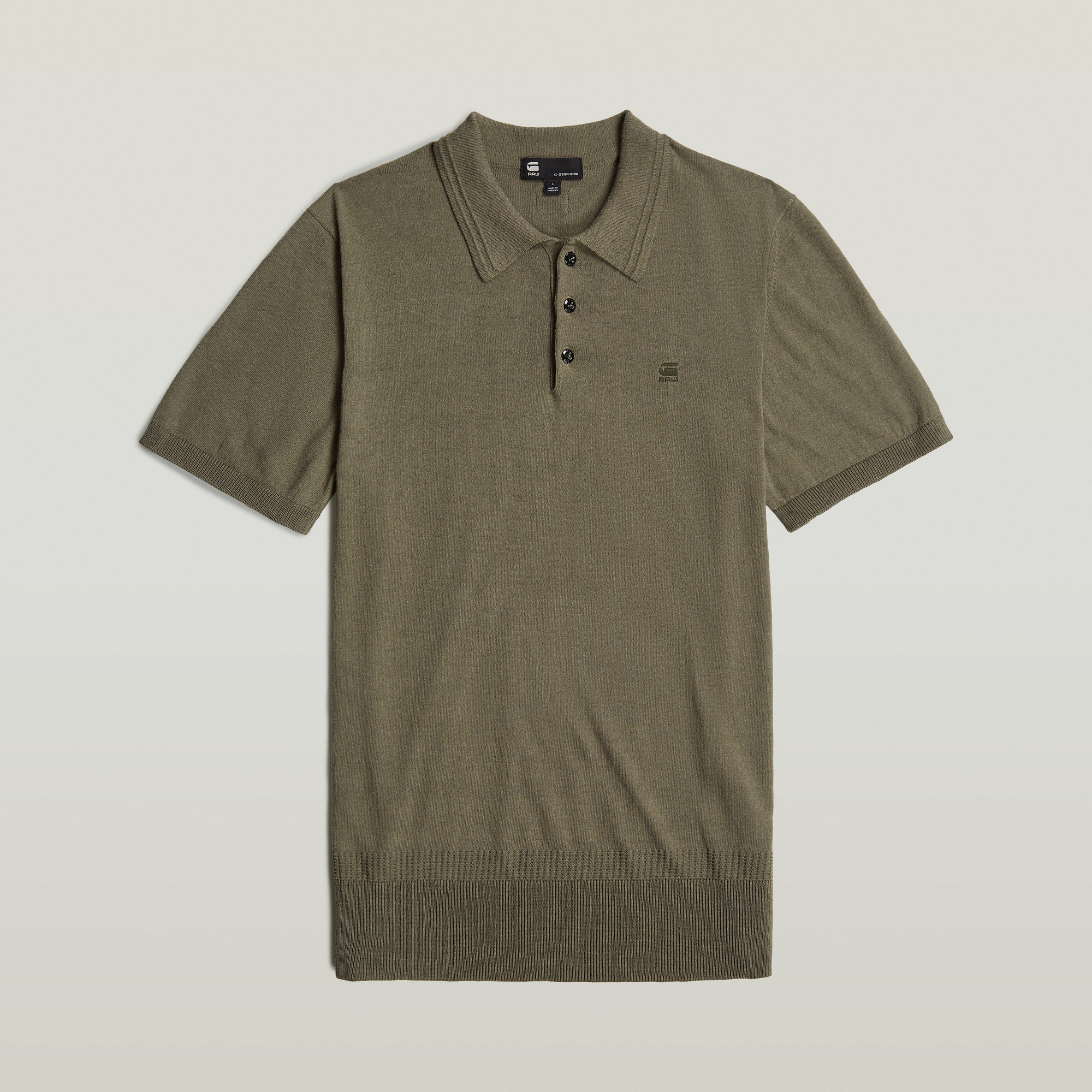 G-Star RAW Knitted Polo Bruin Heren