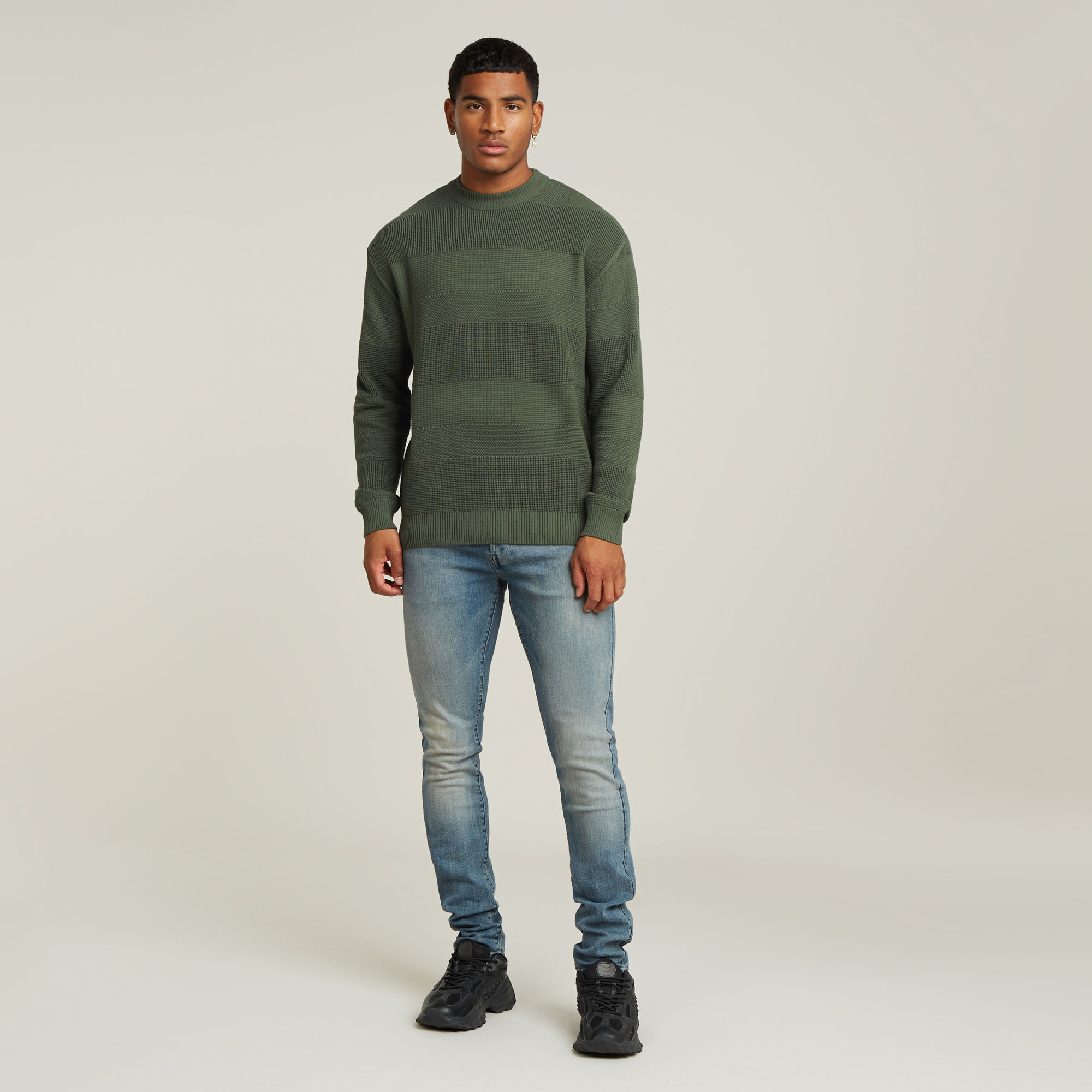 G-Star RAW Structure Gebreide Trui Groen Heren