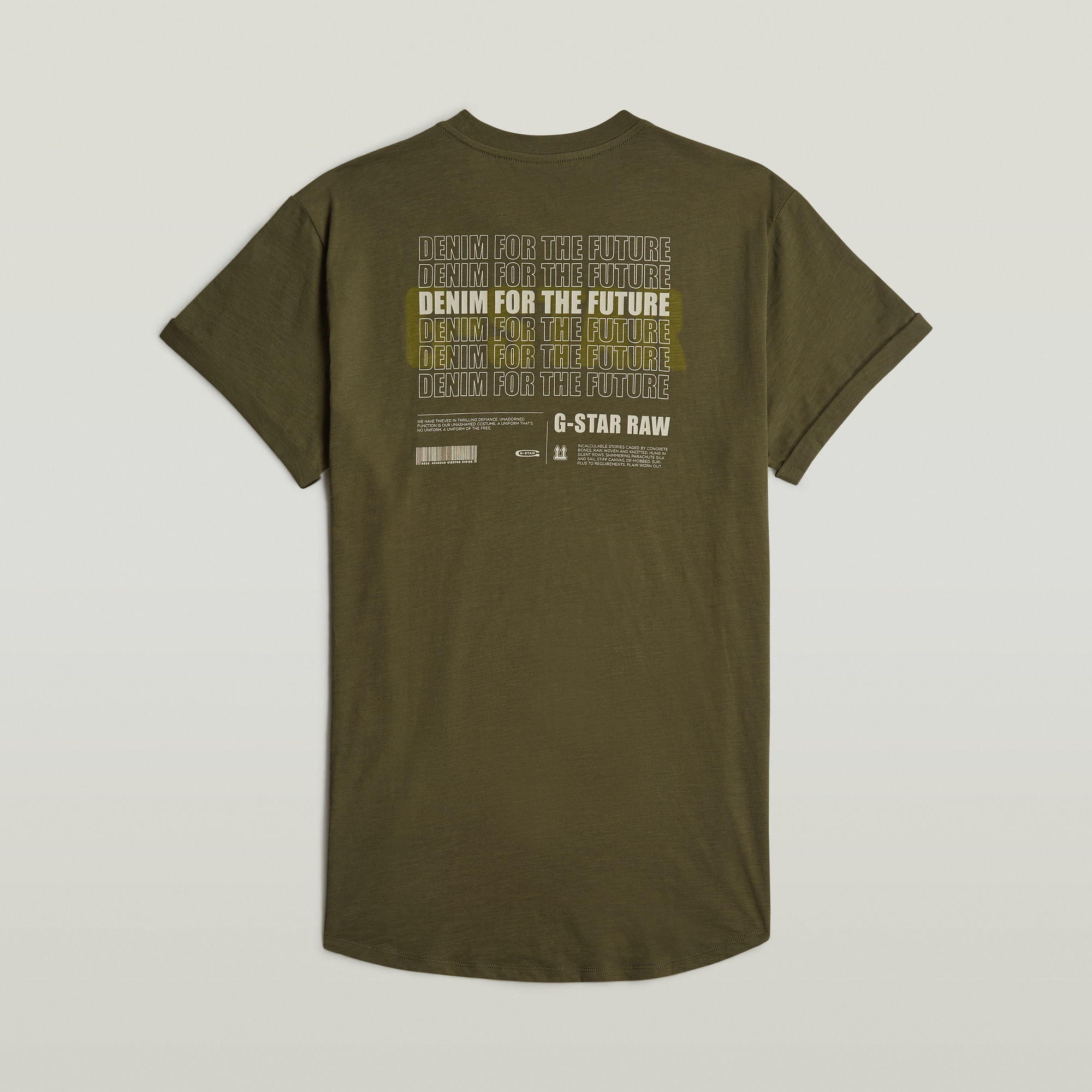 G-Star RAW Lash Back Graphic T-Shirt Groen Heren