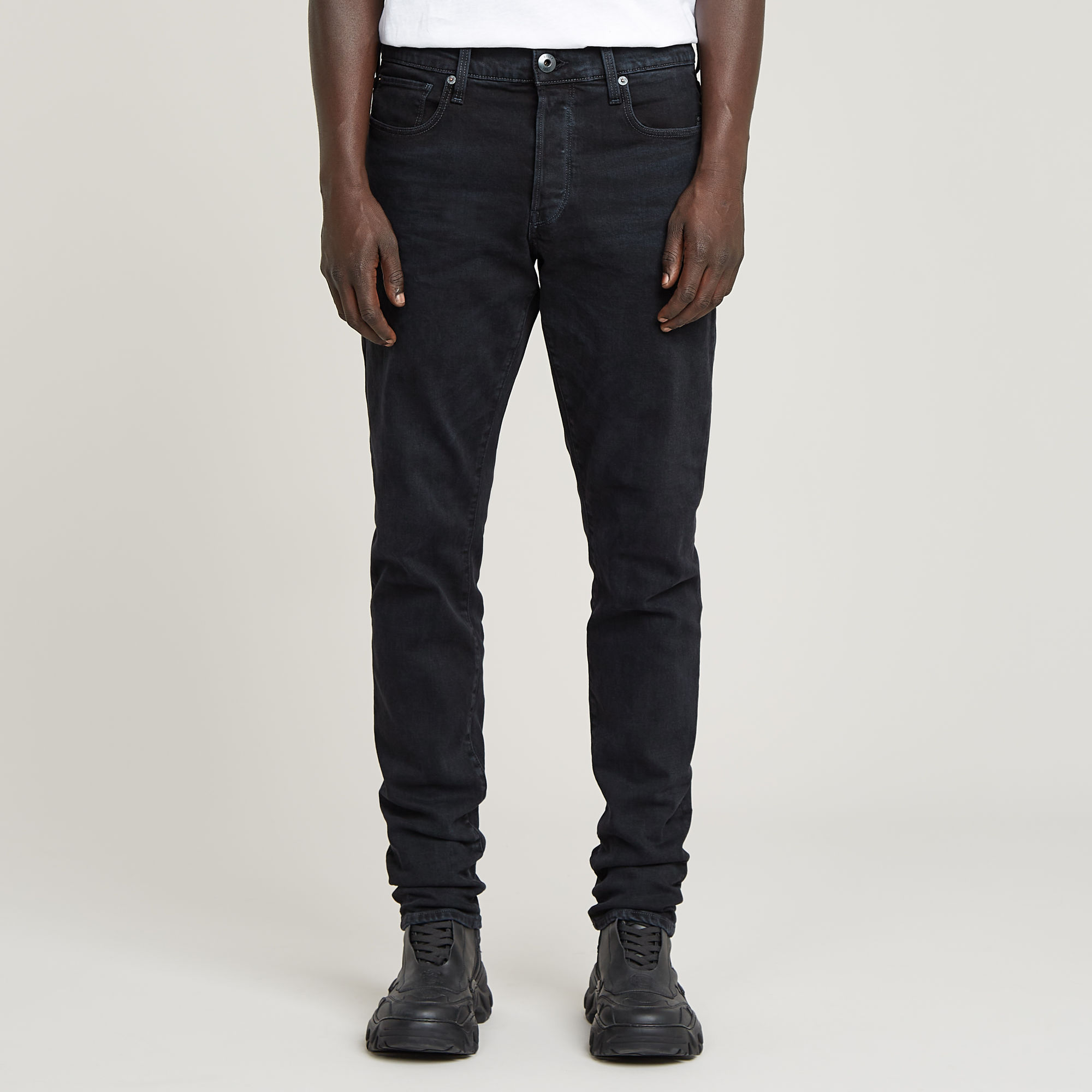 

3301 Regular Tapered Jeans - Dark blue - Men