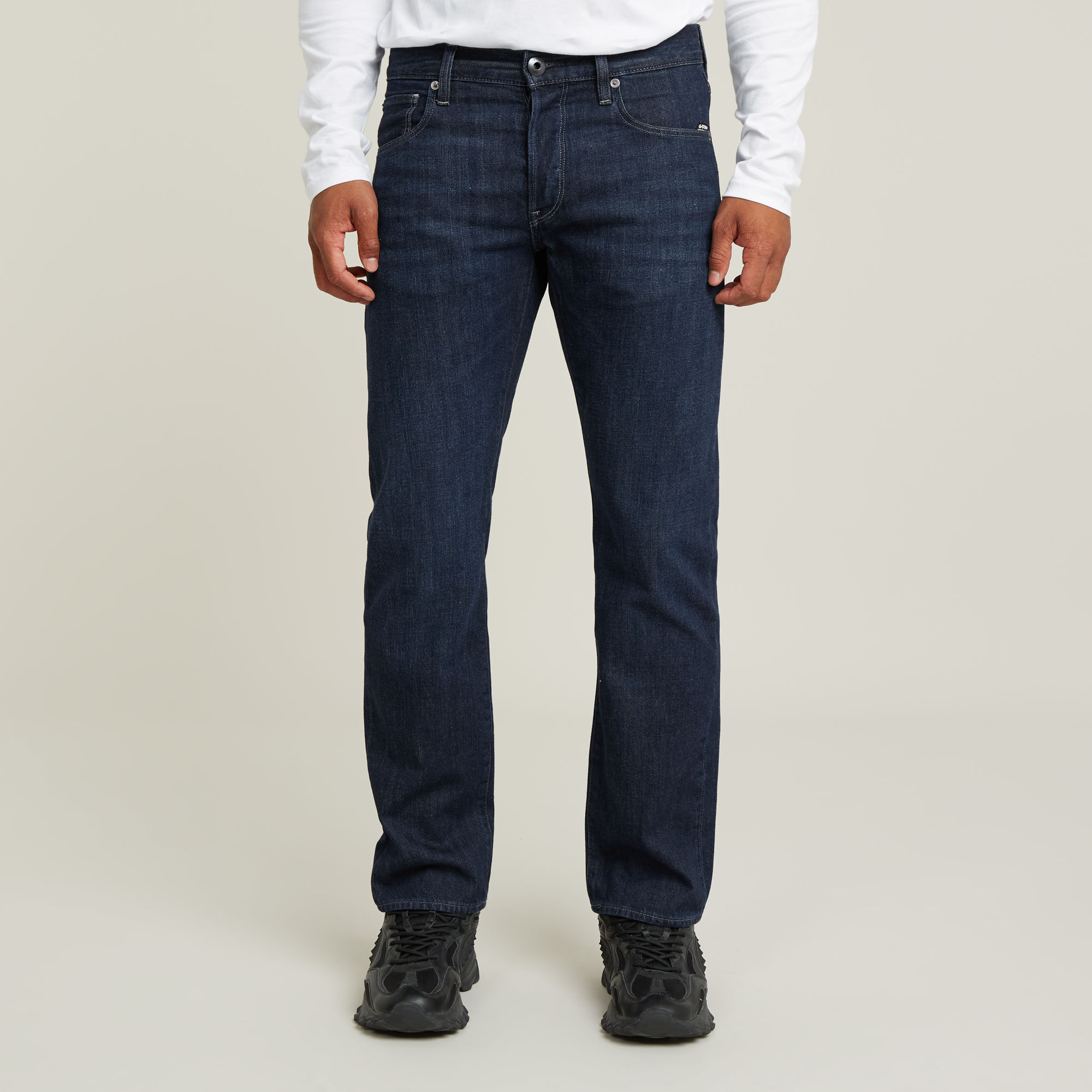 G-Star RAW 3301 Straight Jeans Donkerblauw Heren