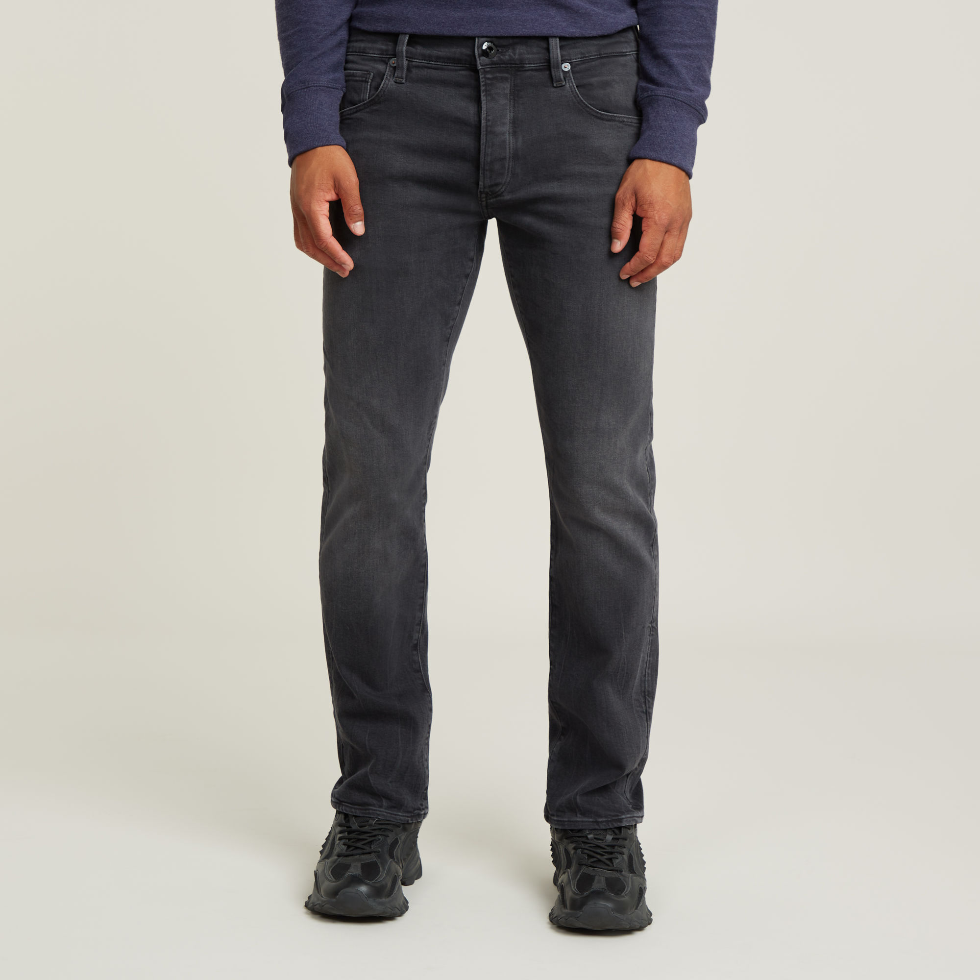 G-Star RAW 3301 Straight Jeans Grijs Heren