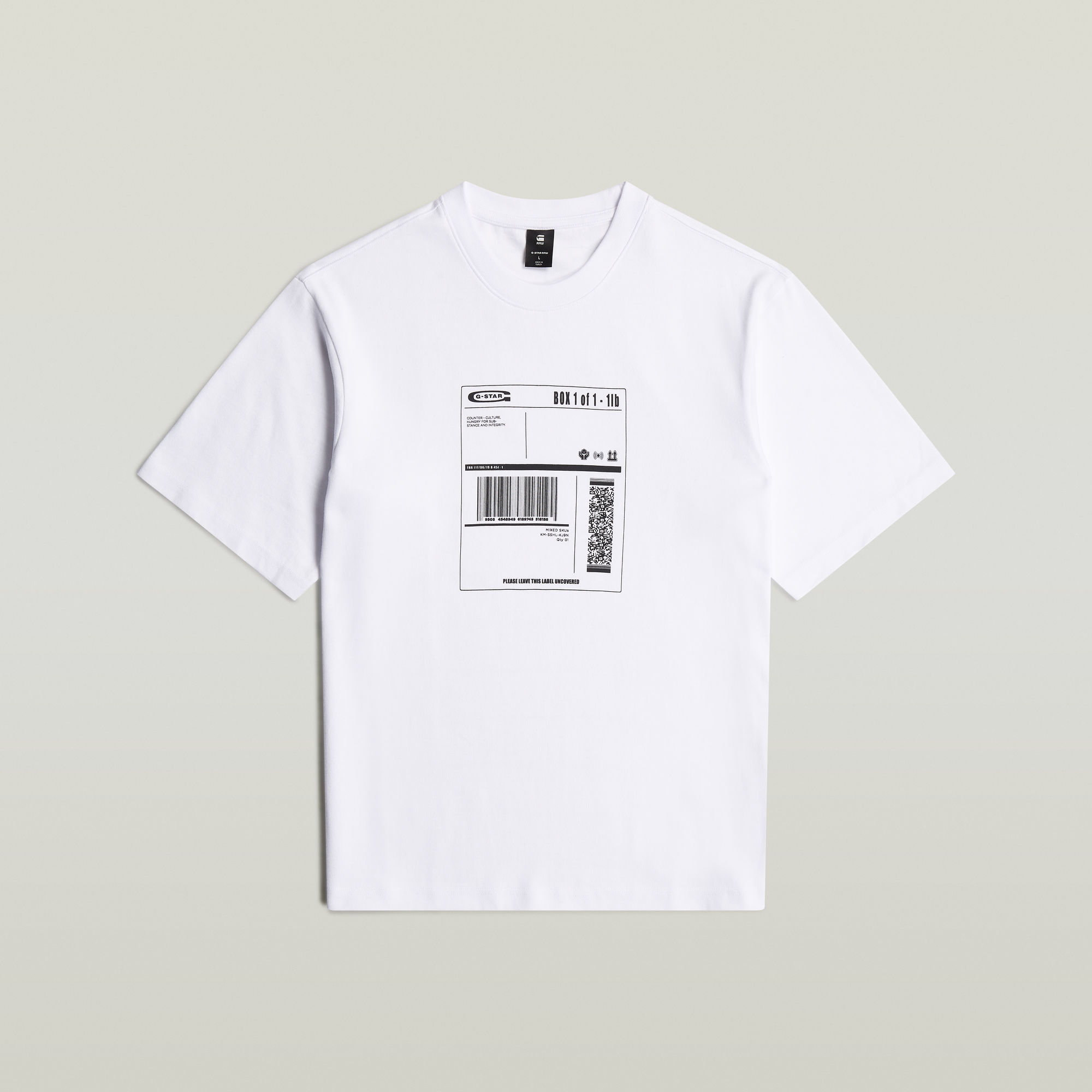 G-Star RAW Shipping Graphic Boxy T-shirt Wit Heren