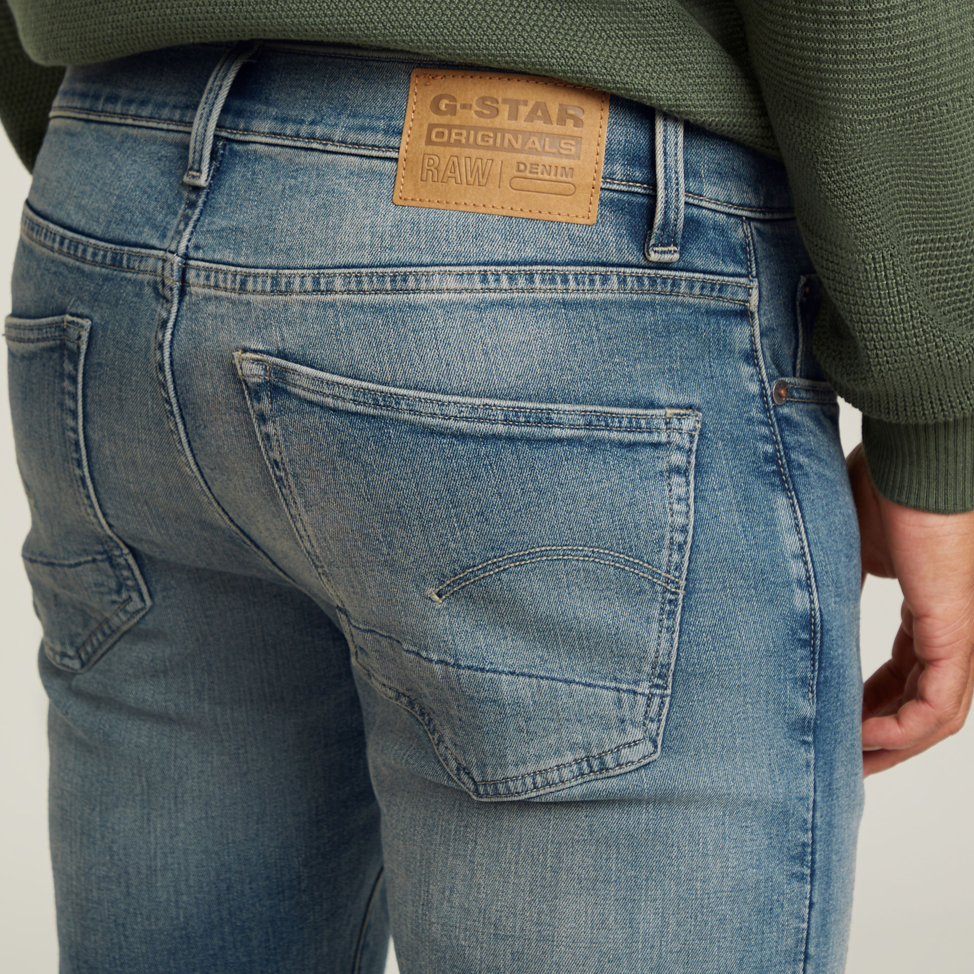 G-Star RAW 3301 Slim Jeans Midden blauw Heren