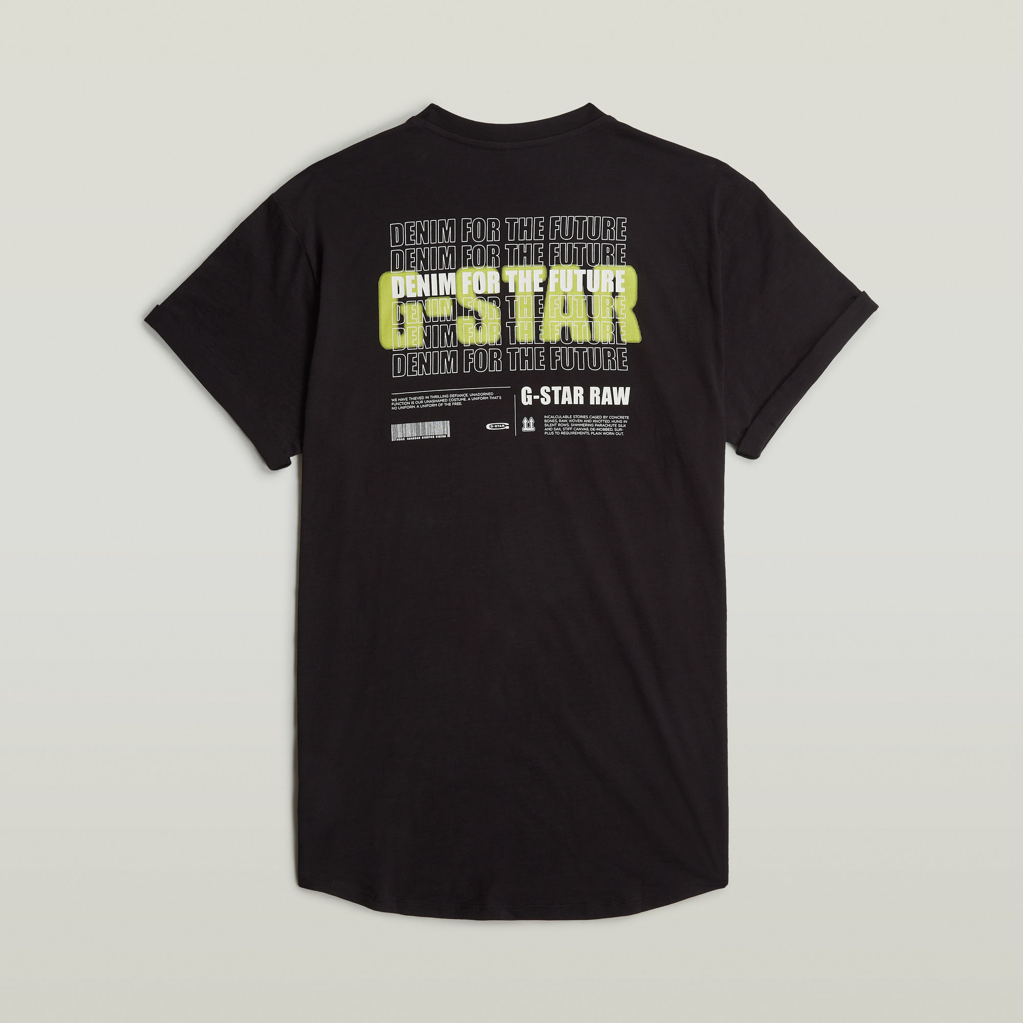 G-Star RAW Lash Back Graphic T-Shirt Zwart Heren