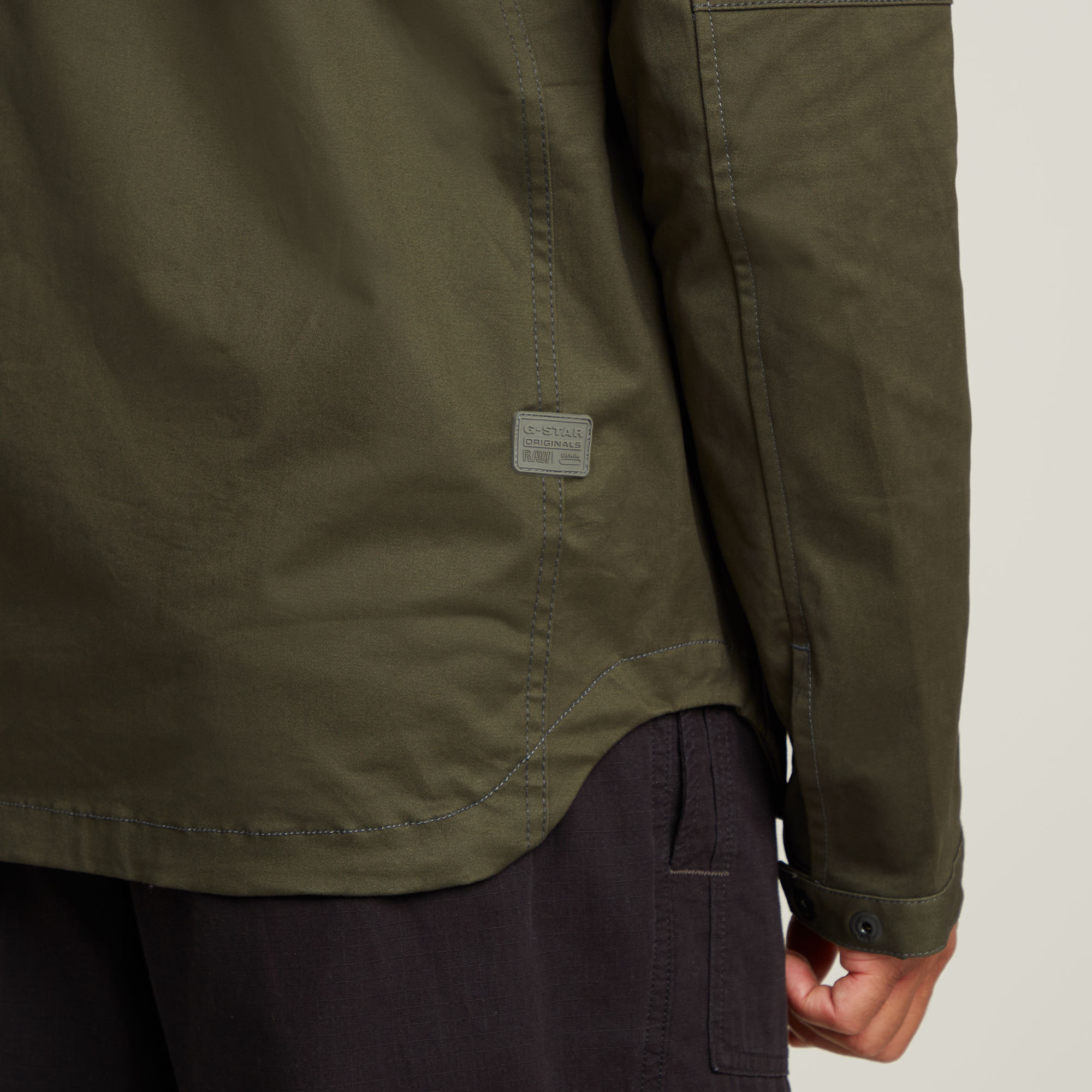 G-Star RAW Batt Overshirt Met Capuchon Groen Heren