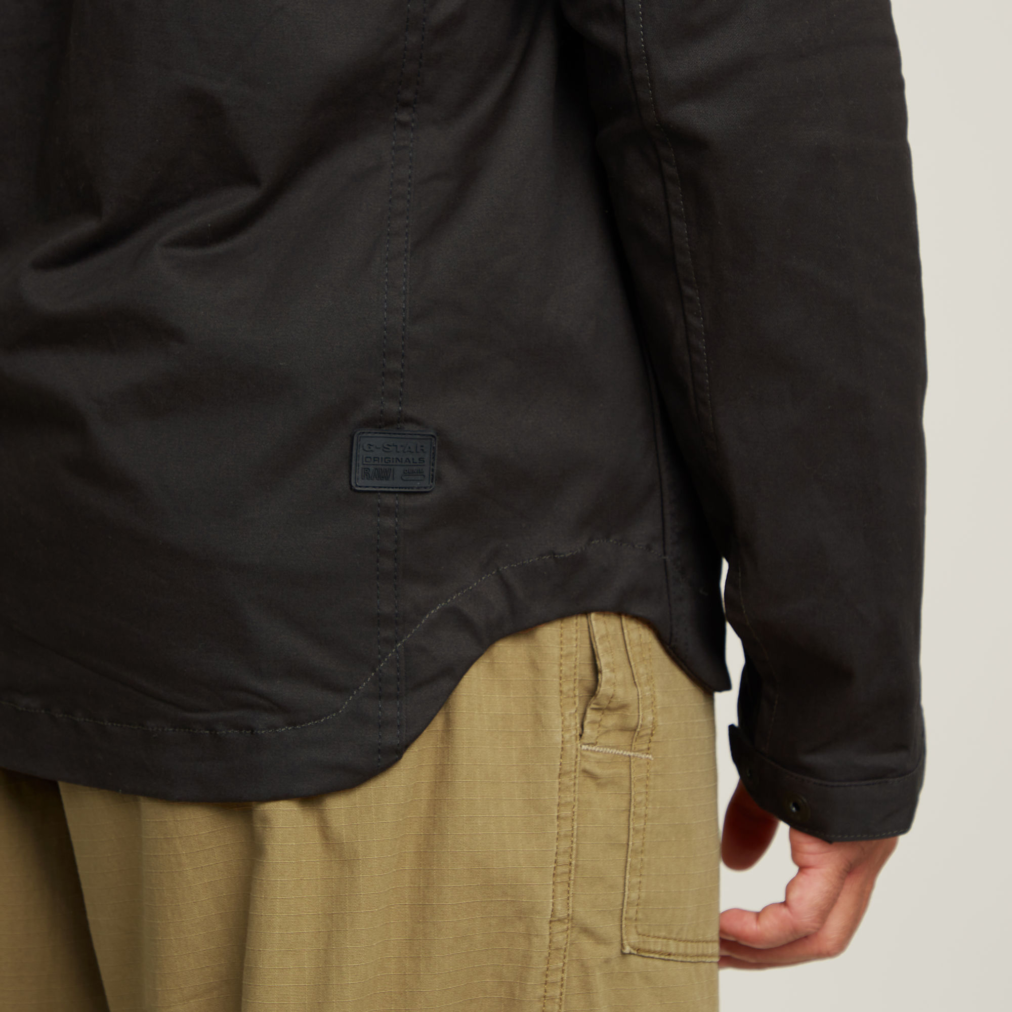 G-Star RAW Batt Overshirt Met Capuchon Zwart Heren