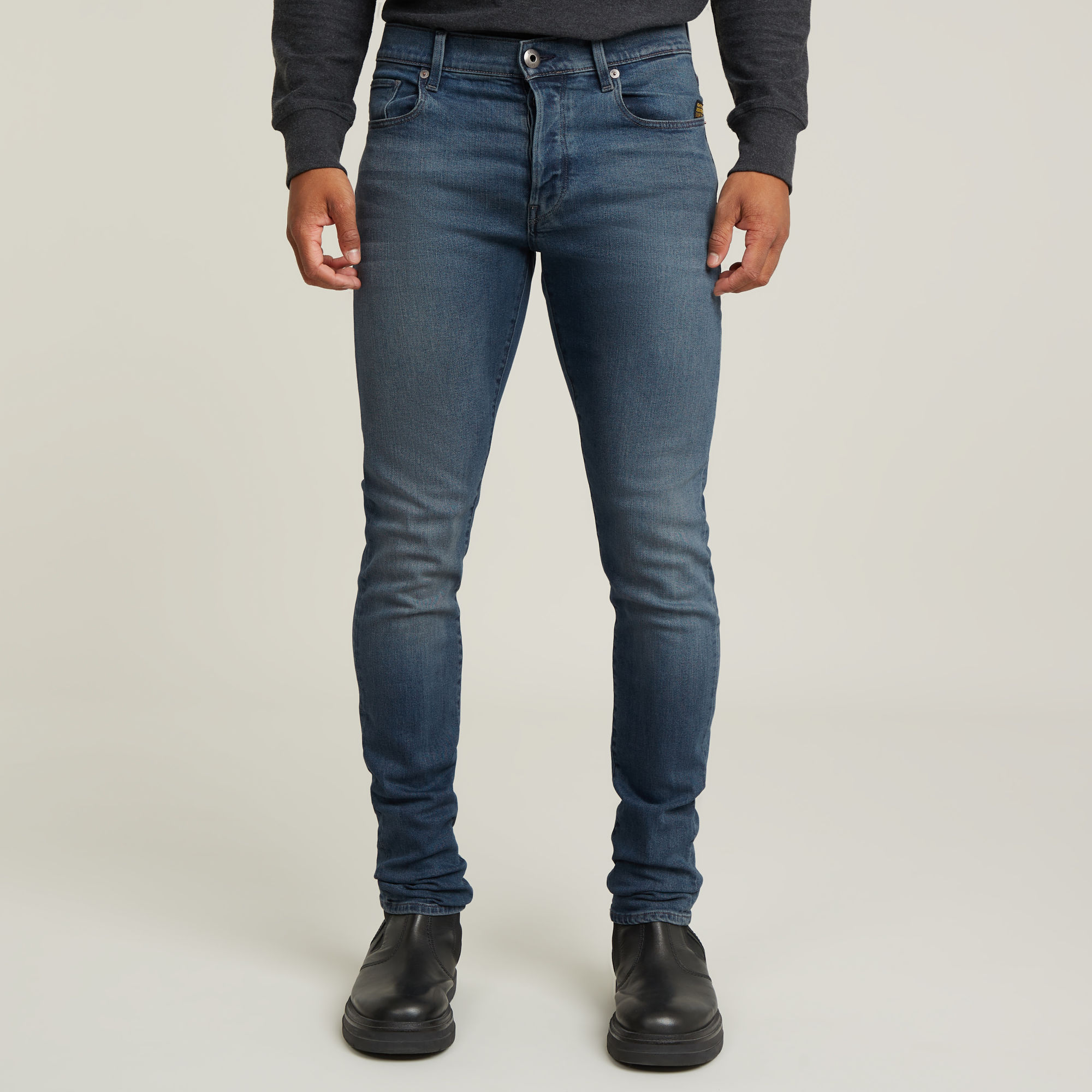 G-Star RAW 3301 Slim Jeans Donkerblauw Heren