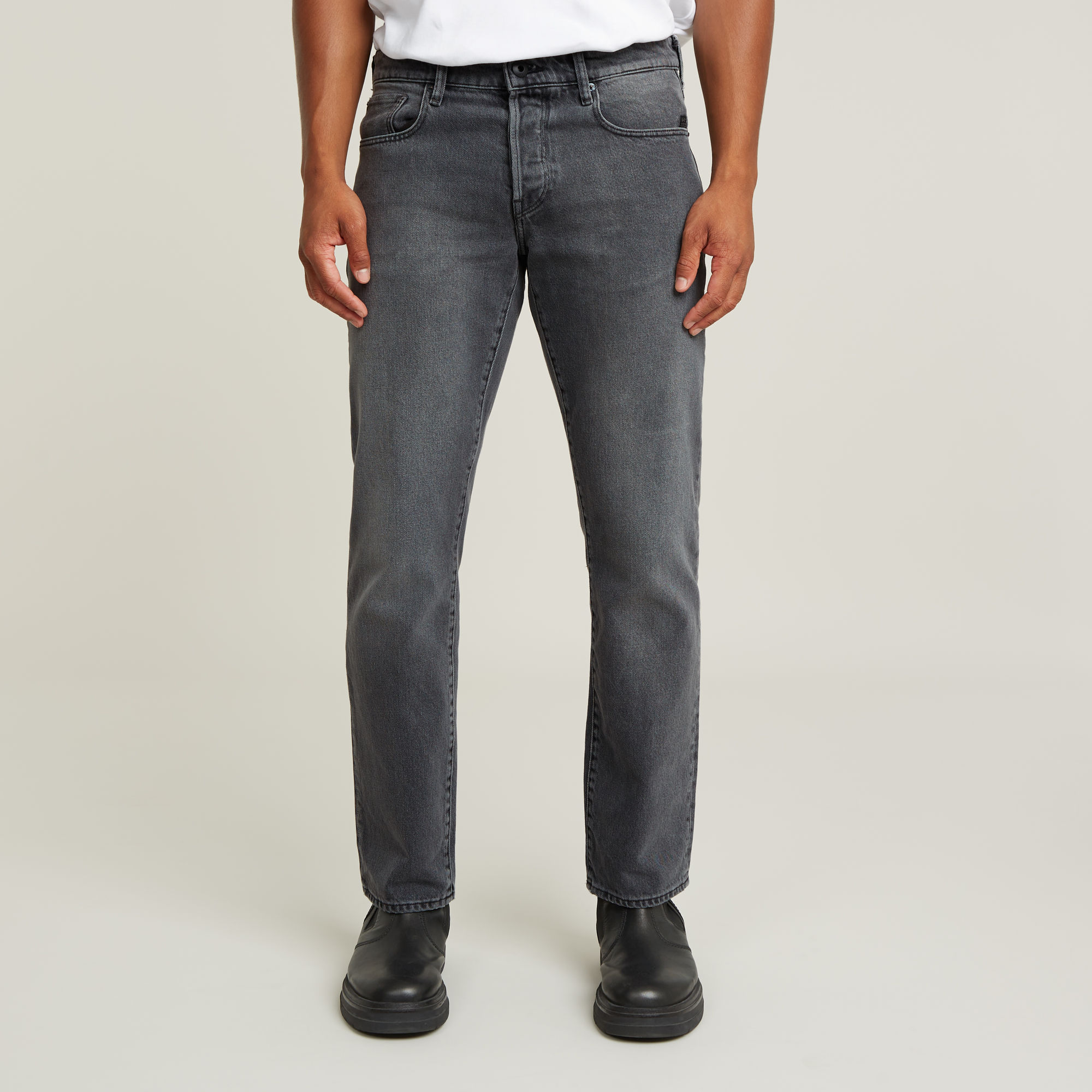 

3301 Straight Jeans - Grey - Men