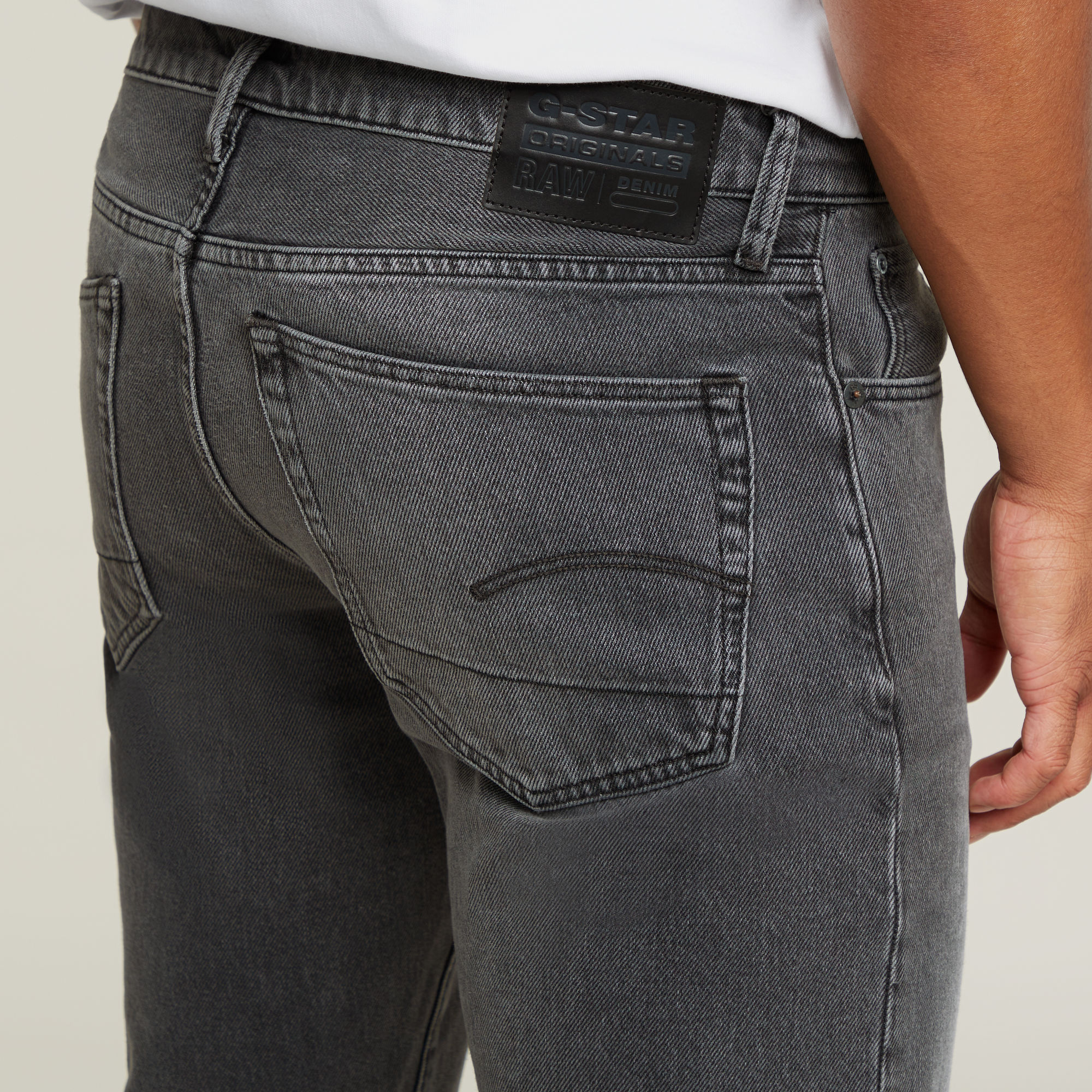 G-Star RAW 3301 Straight Jeans Grijs Heren