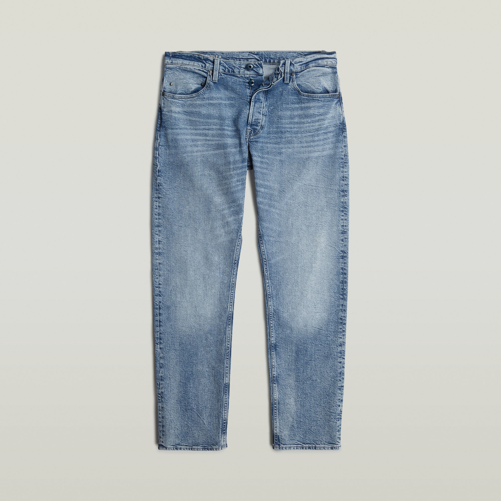 G-Star RAW Triple A Regular Straight Jeans Lichtblauw Heren