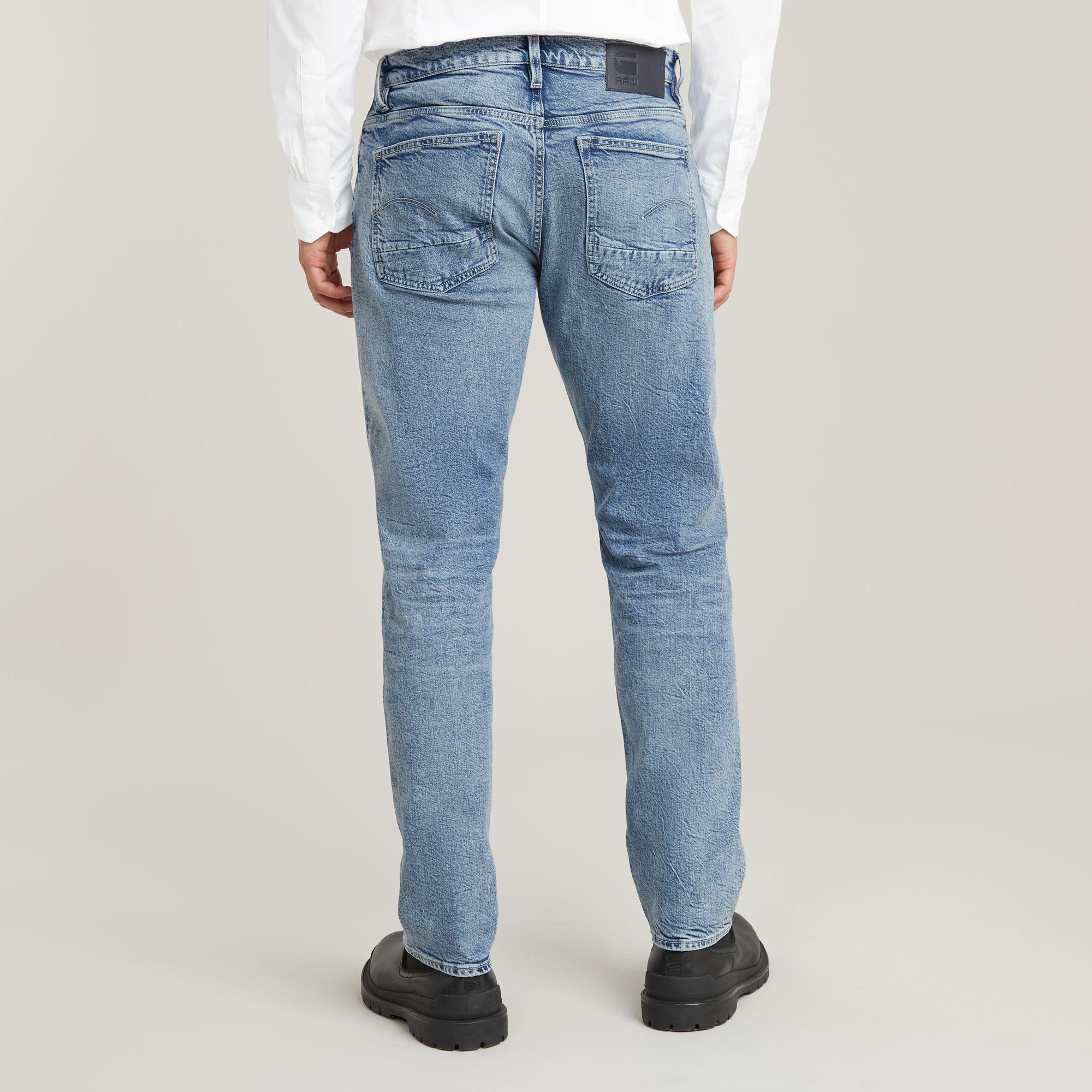 G-Star RAW Triple A Regular Straight Jeans Lichtblauw Heren