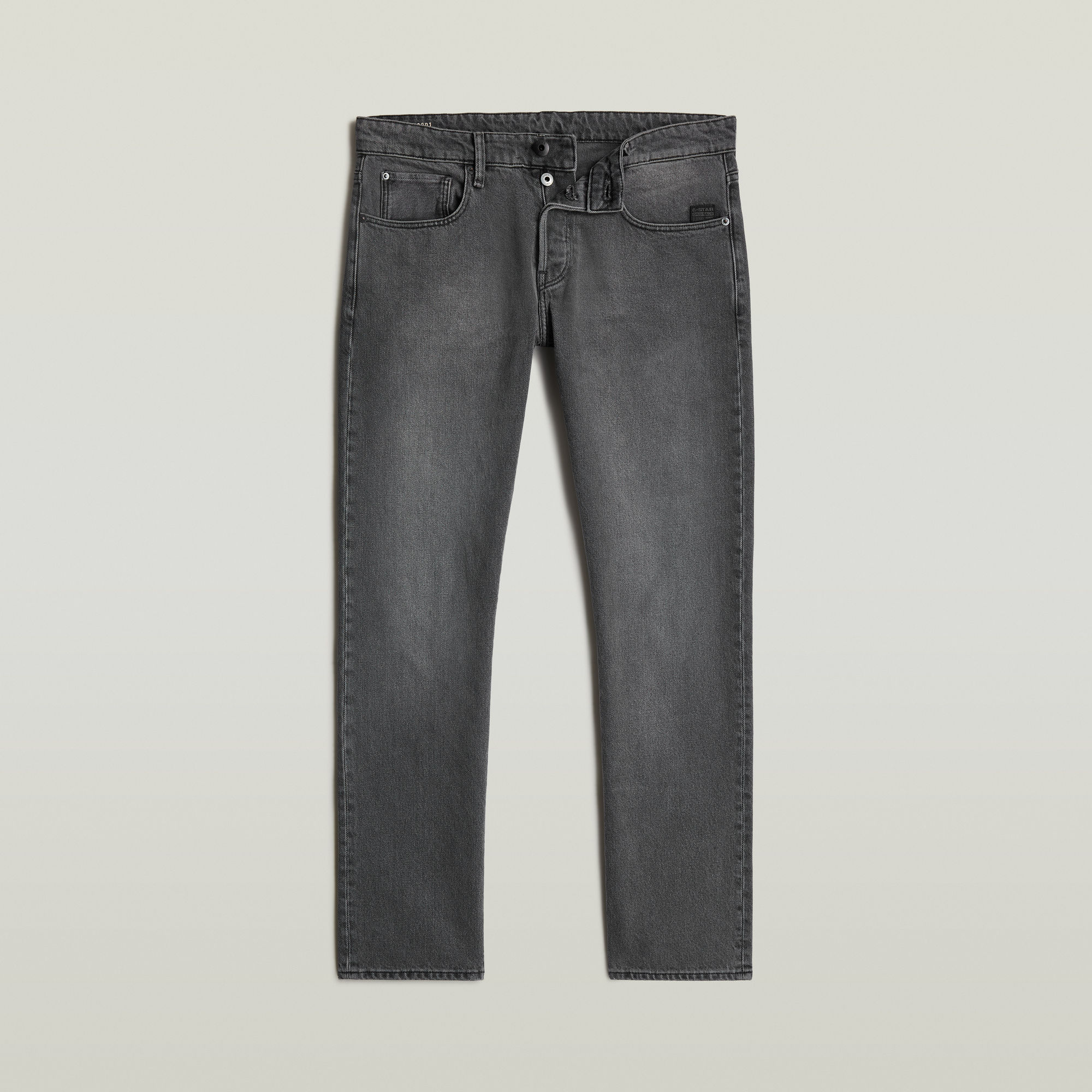 G-Star RAW 3301 Straight Jeans Grijs Heren