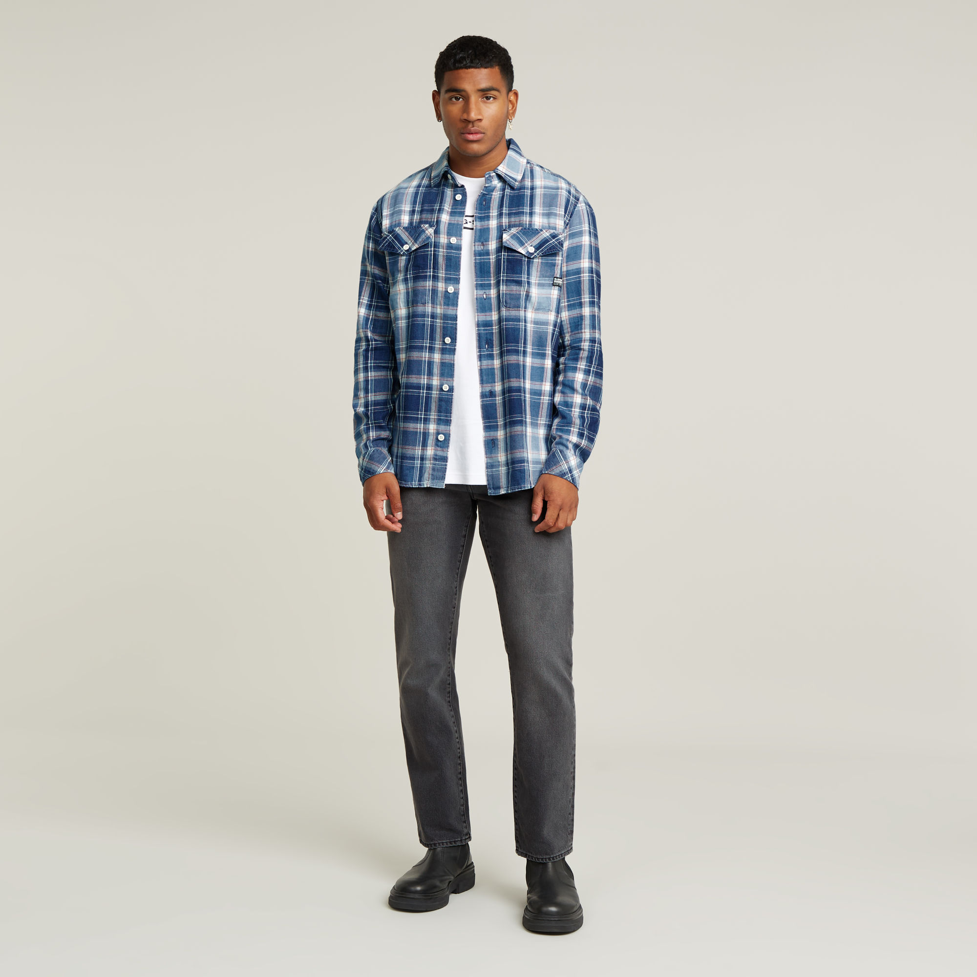 G-Star RAW 3301 Straight Jeans Grijs Heren