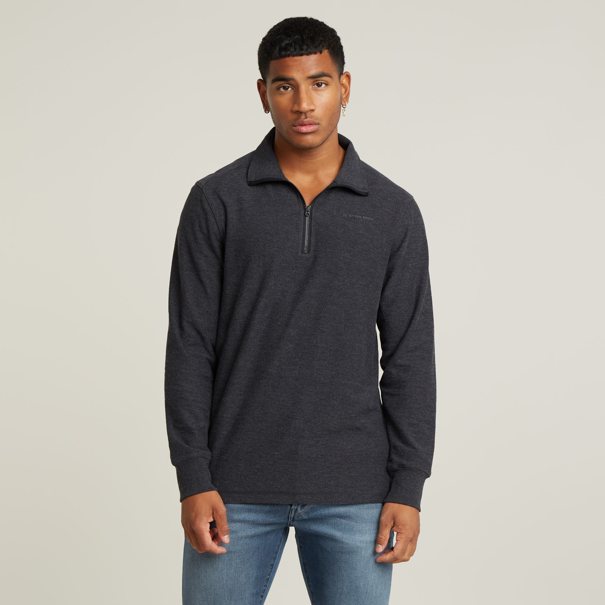 

Lightweight Astro Half Zip Sweater - Multi color - Men