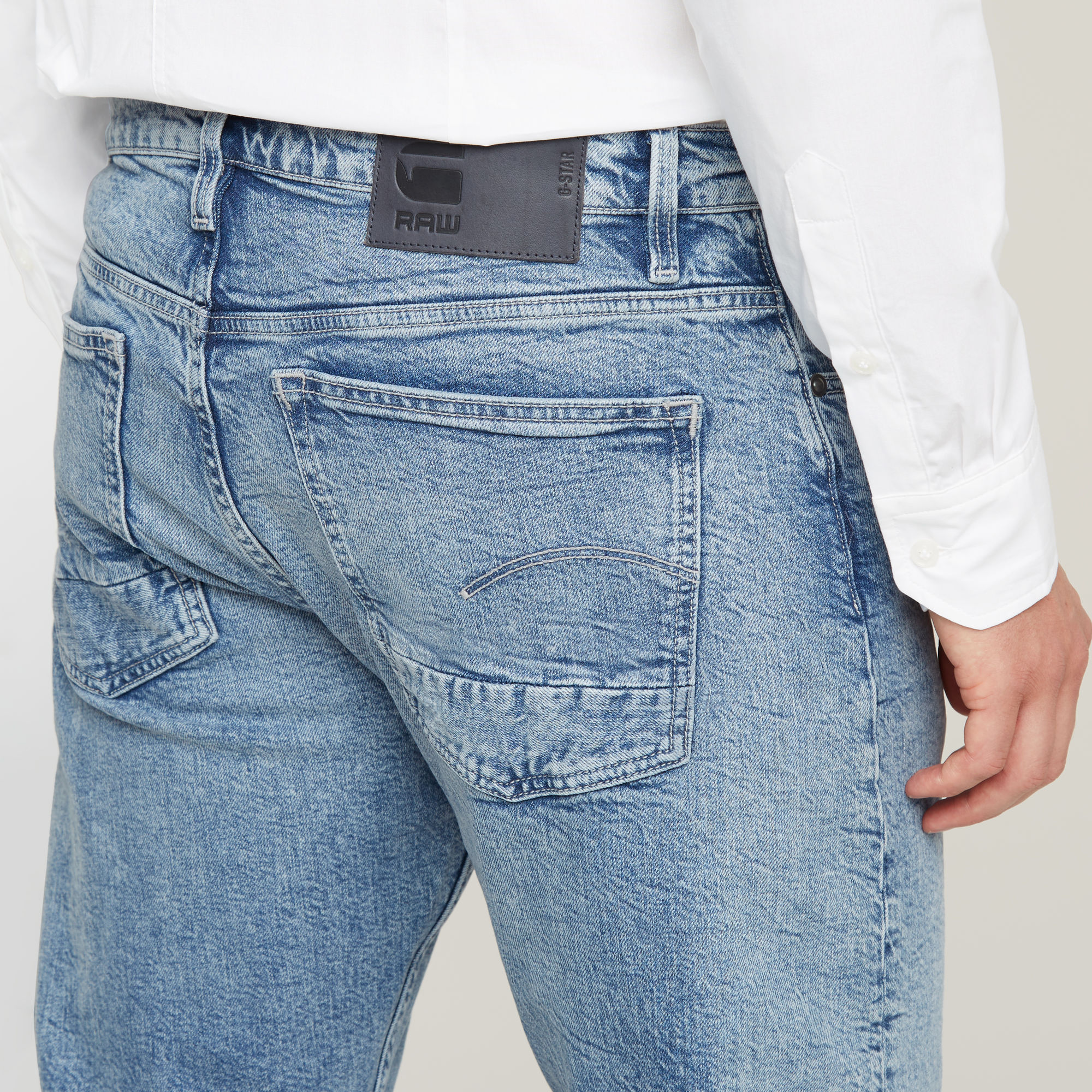 G-Star RAW Triple A Regular Straight Jeans Lichtblauw Heren