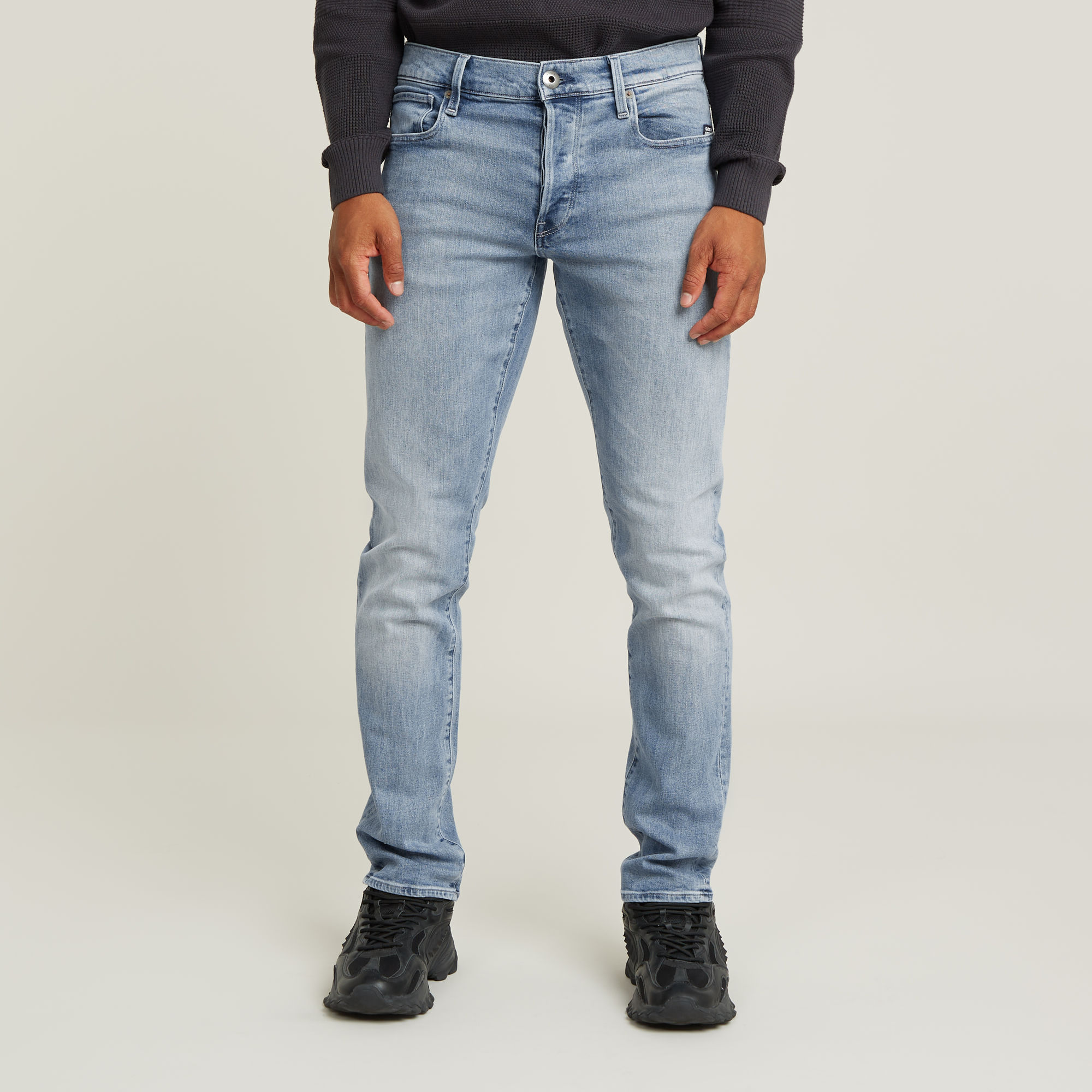 G-Star RAW 3301 Regular Tapered Jeans Midden blauw Heren