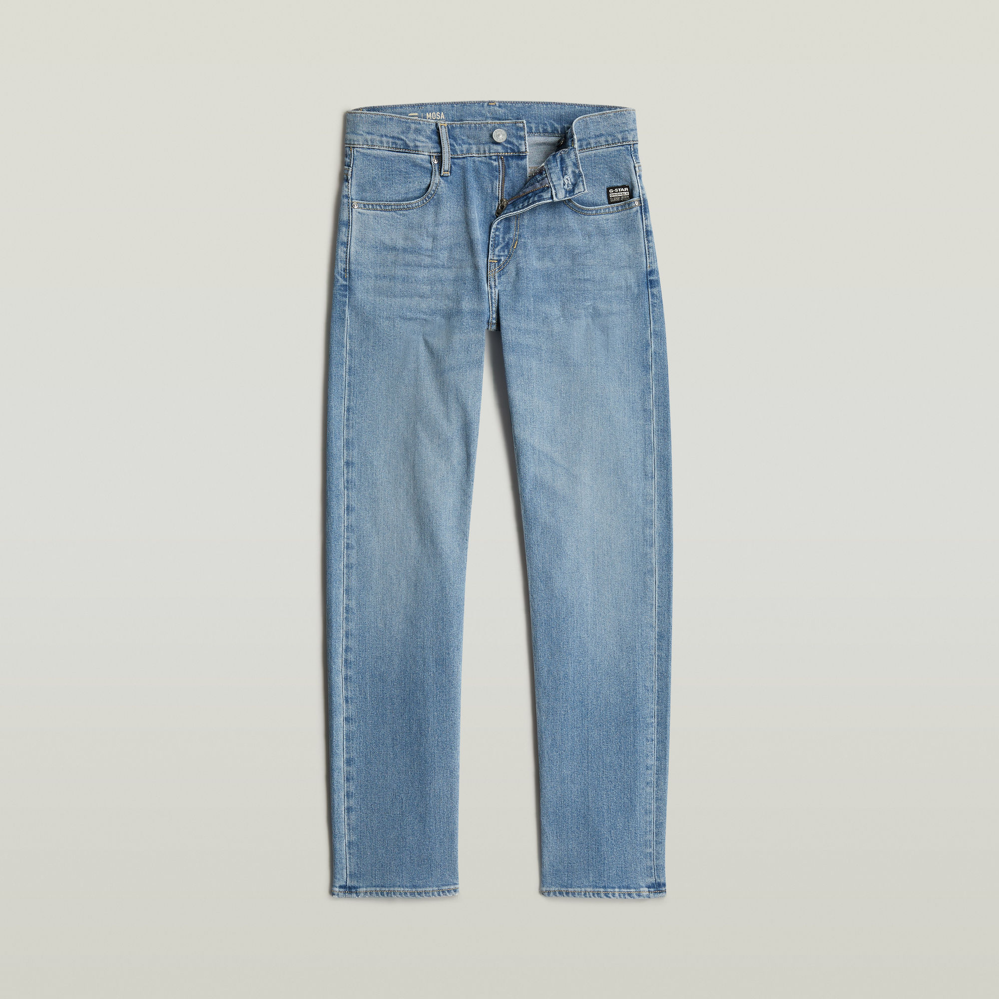 G-Star RAW Jongens Mosa Straight Jeans Midden blauw jongens