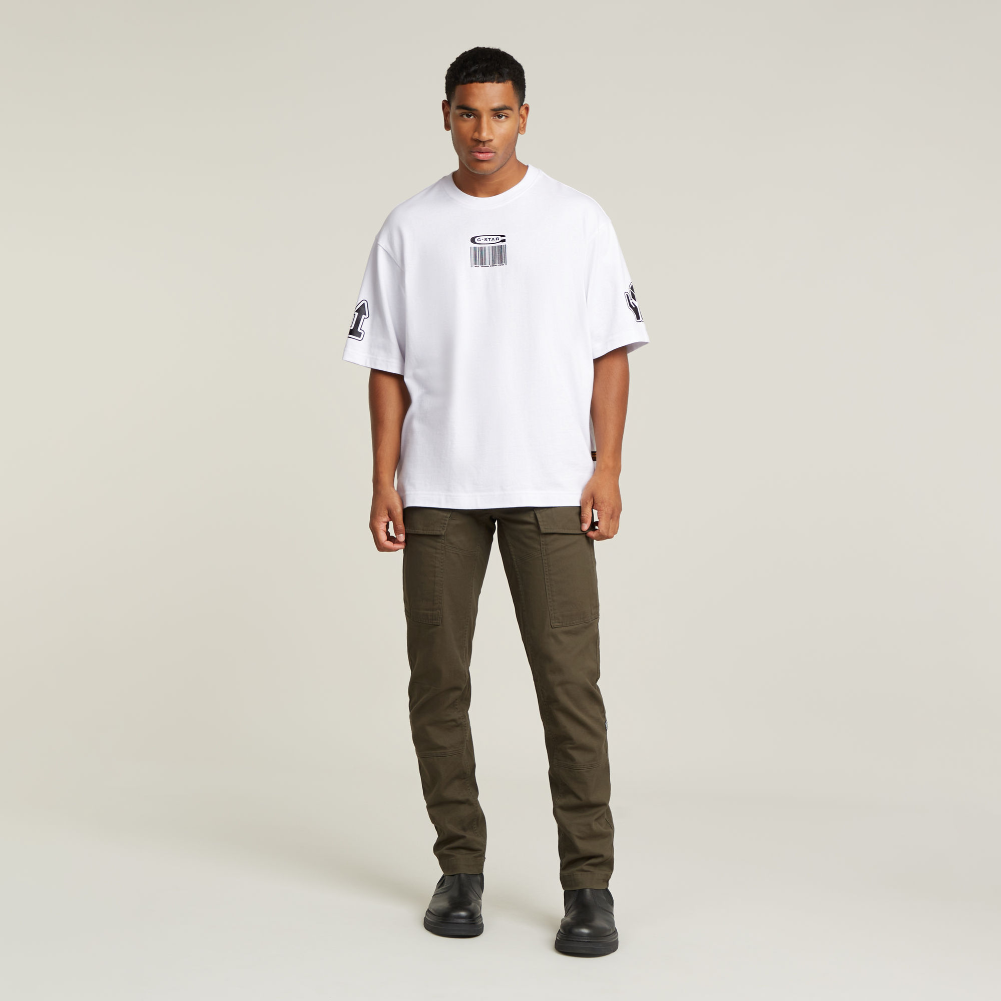 G-Star RAW Cargo Broek Regular Tapered Grijs Heren
