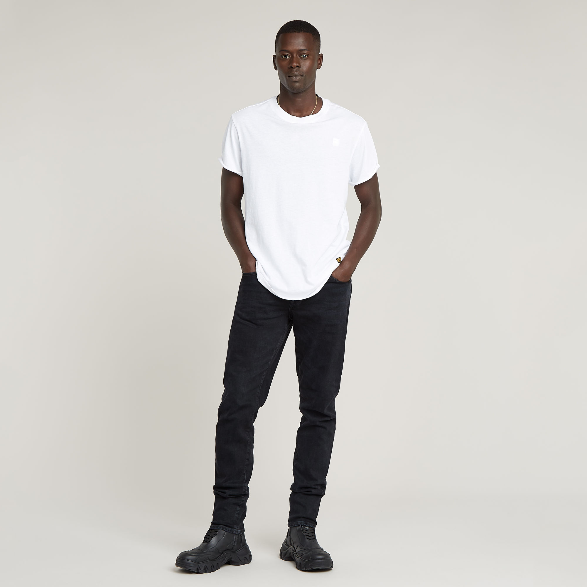 G-Star RAW 3301 Regular Tapered Jeans Donkerblauw Heren