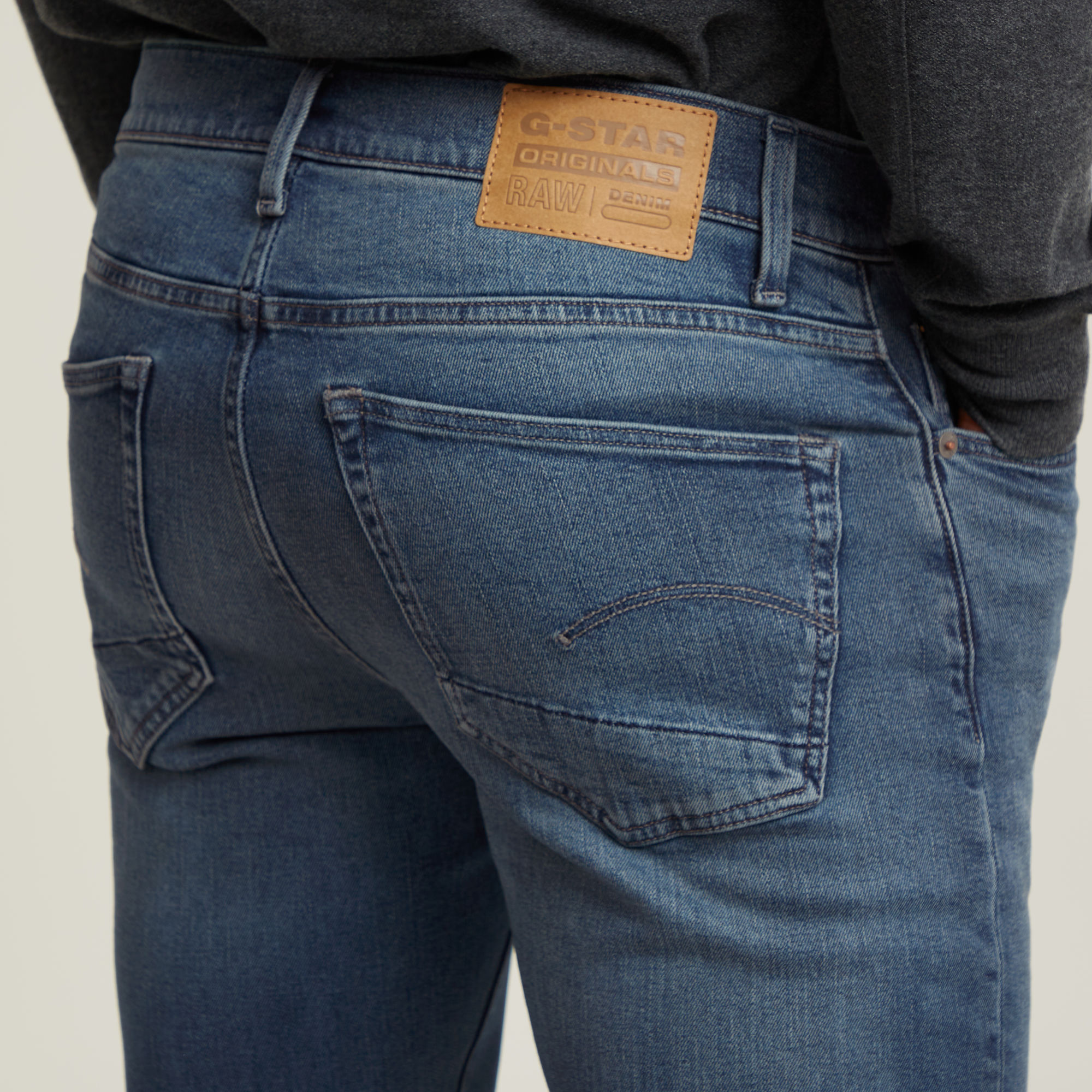 G-Star RAW 3301 Slim Jeans Donkerblauw Heren